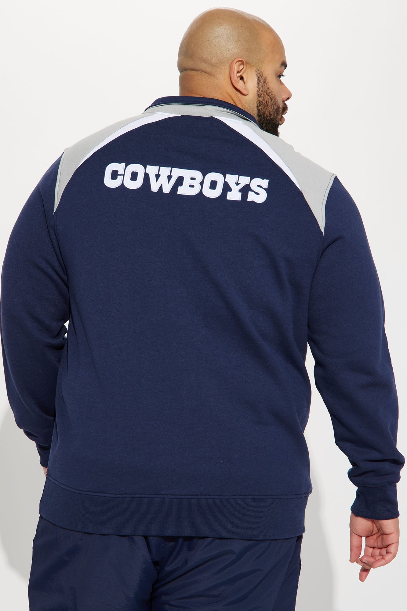 Cowboys Quarter Zip Sweatshirt - Navy