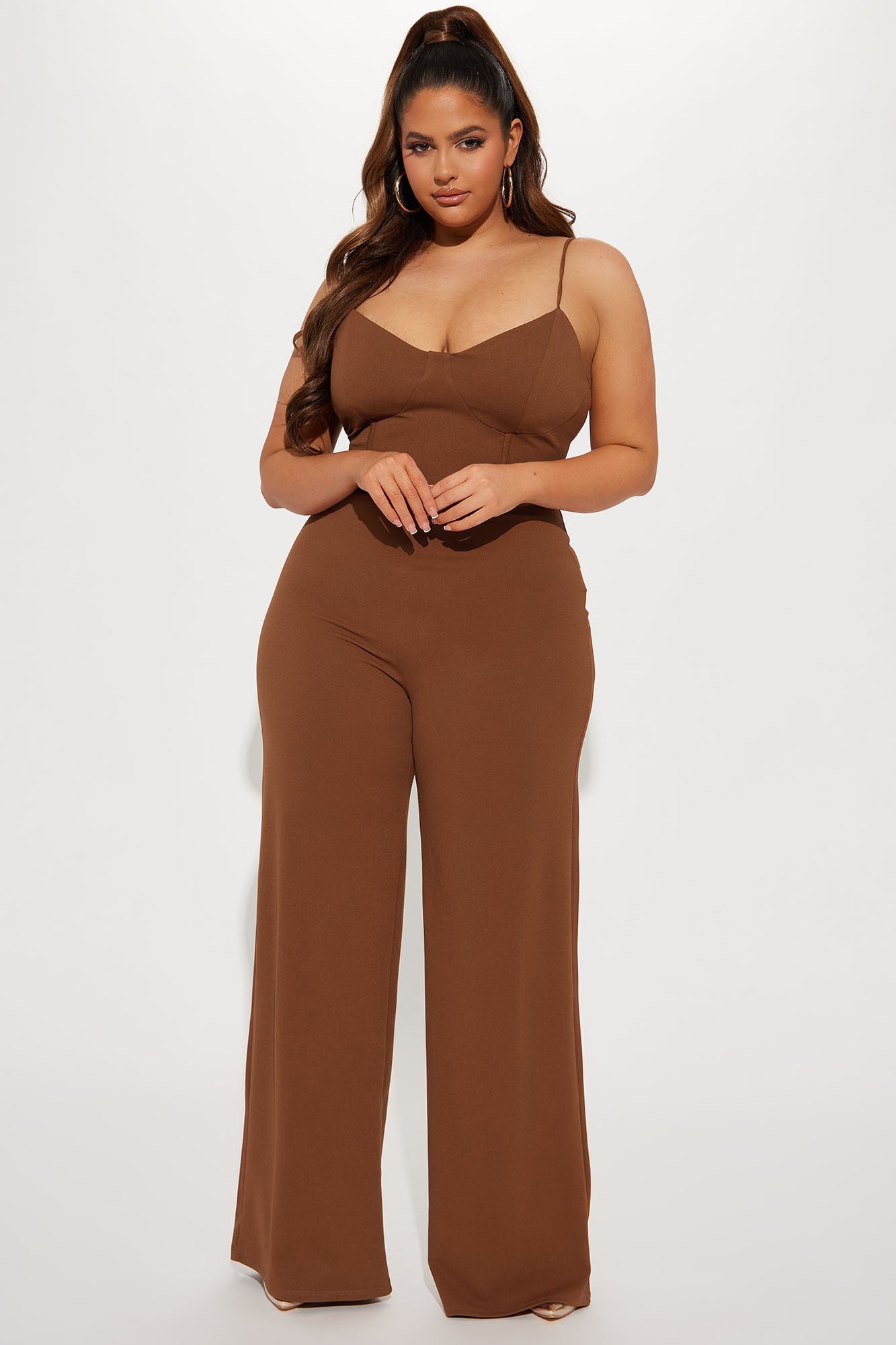 Taking Notes Jumpsuit - Mocha
