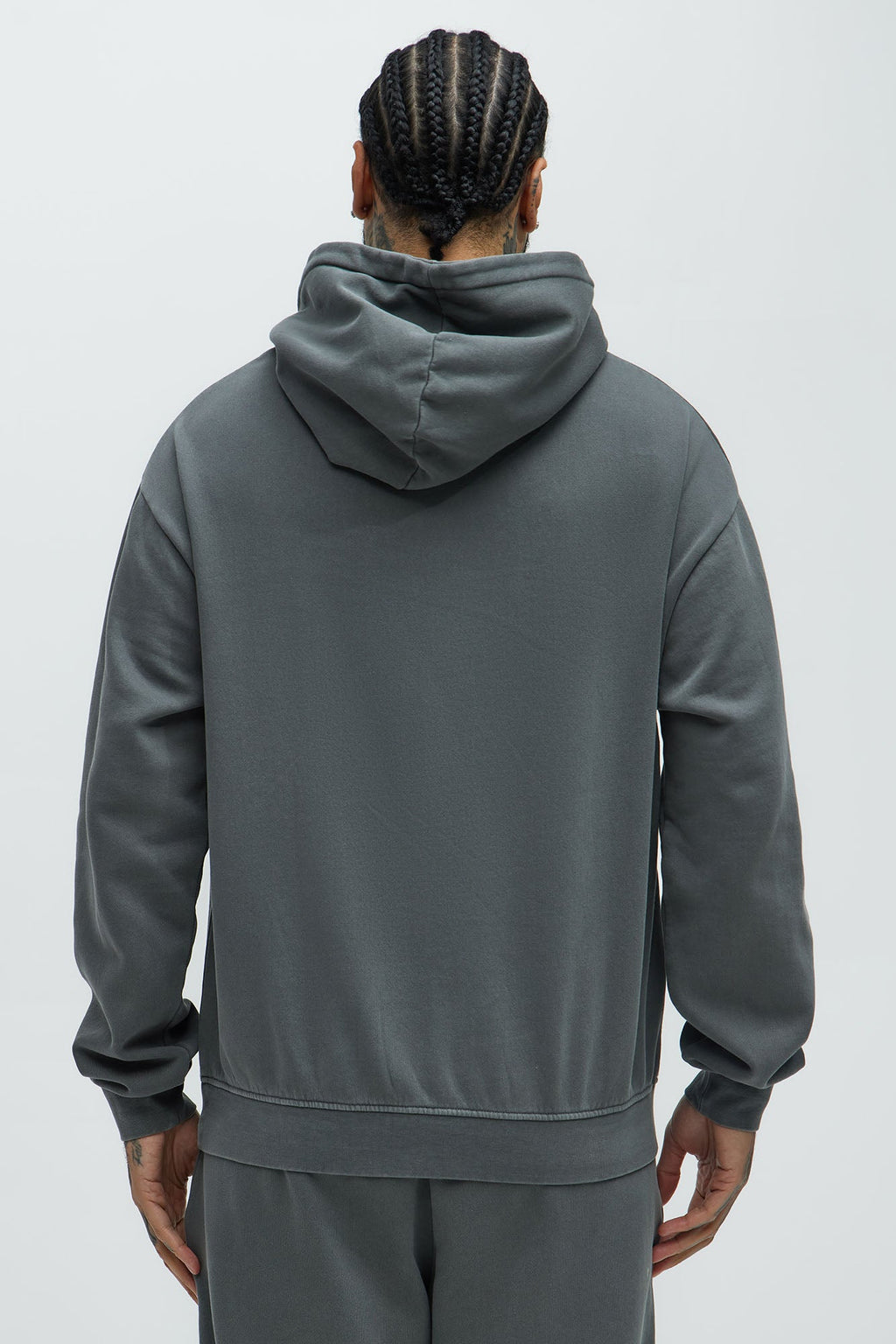 Rockstar Patch Hoodie - Charcoal