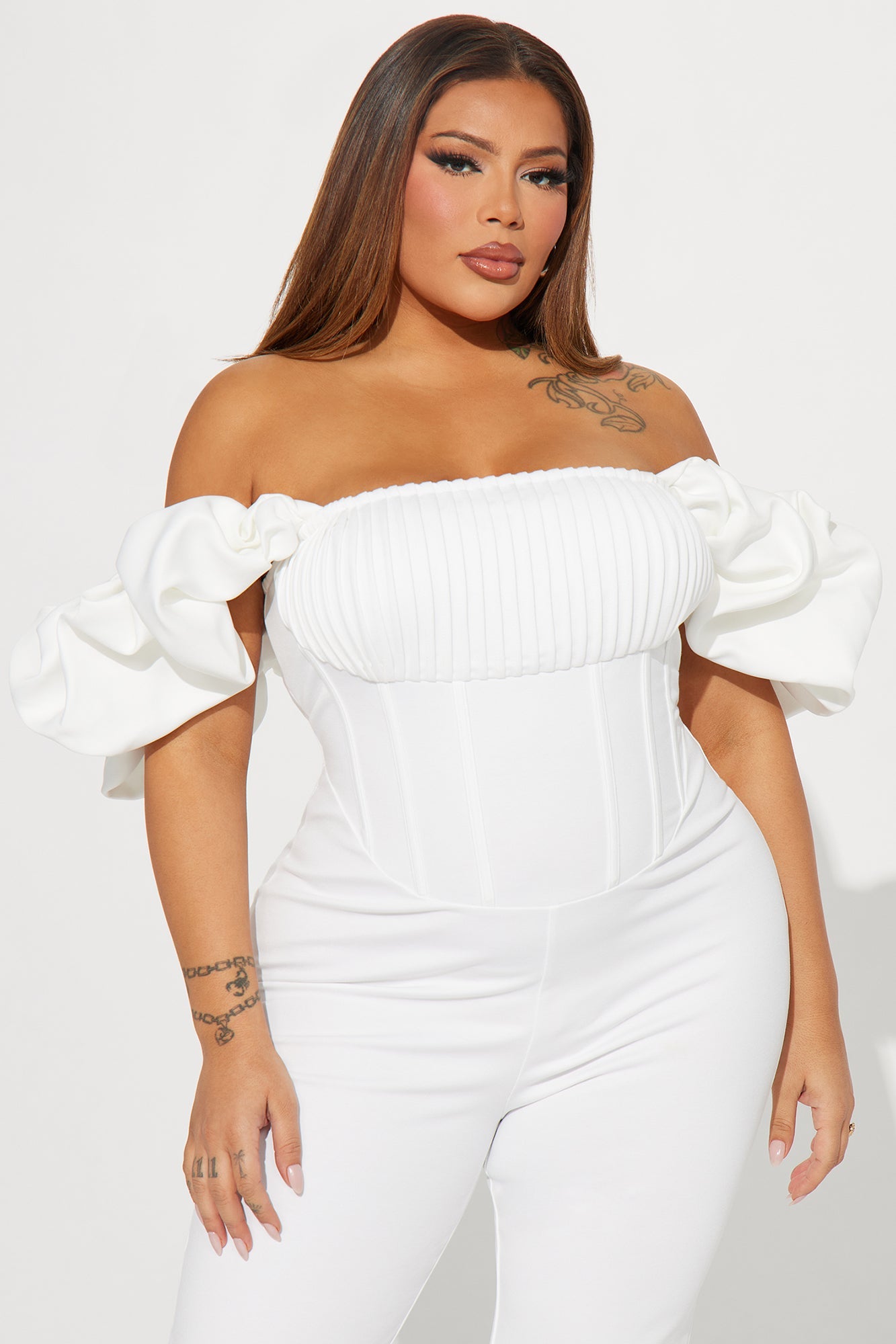 Dreaming In Ruffles Jumpsuit  - White