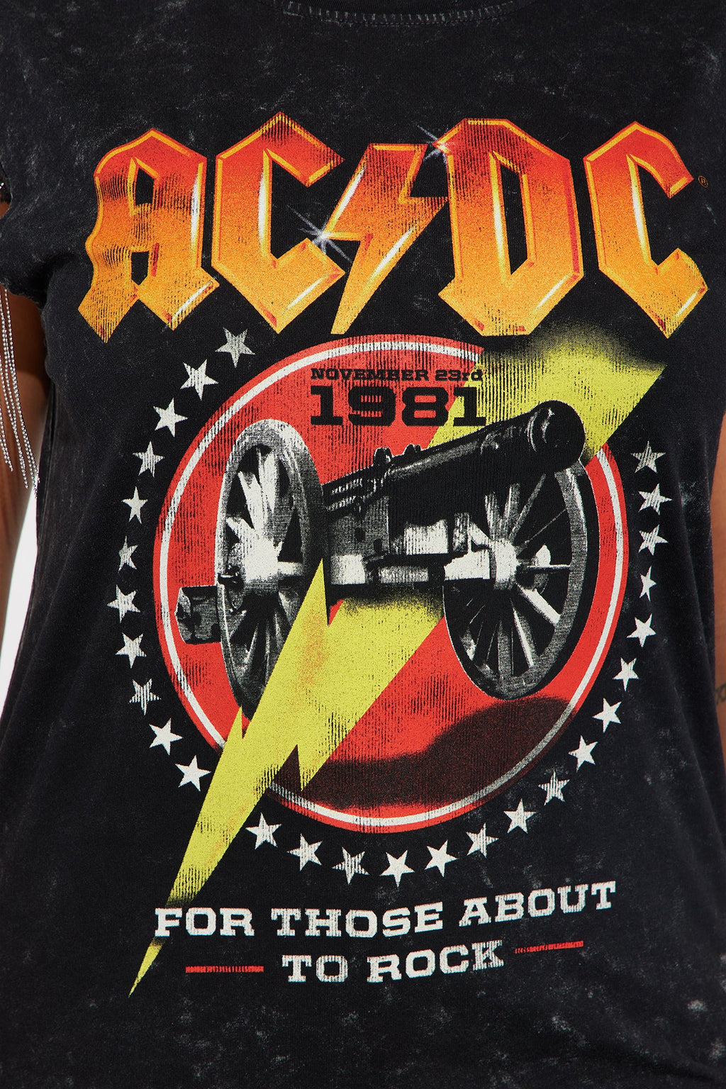 ACDC Fringe Graphic Tee - Black