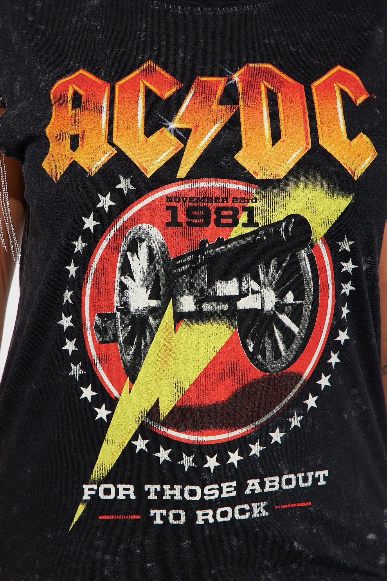 ACDC Fringe Graphic Tee - Black