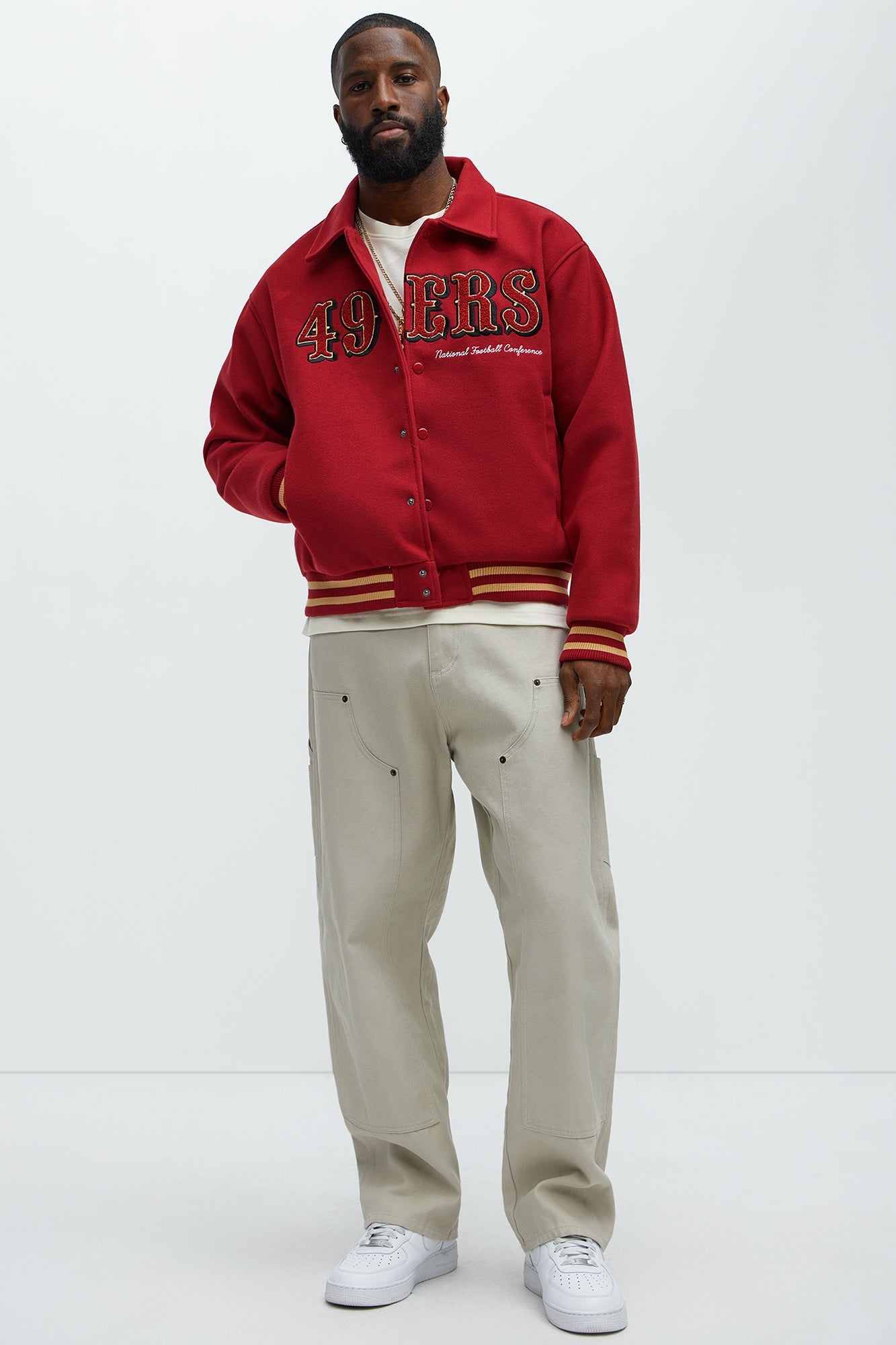 49ers Kodiak Mountain Jacket - Gold/Red