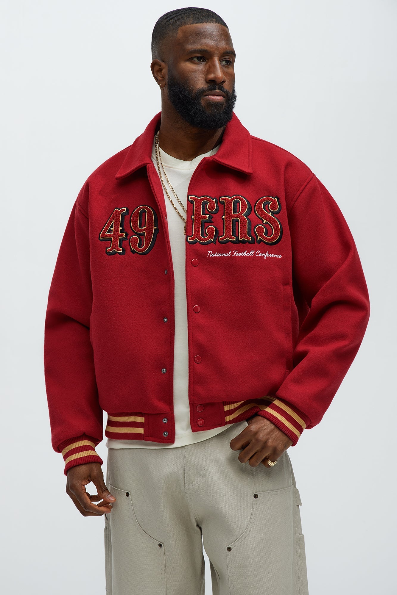 49ers Kodiak Mountain Jacket - Gold/Red