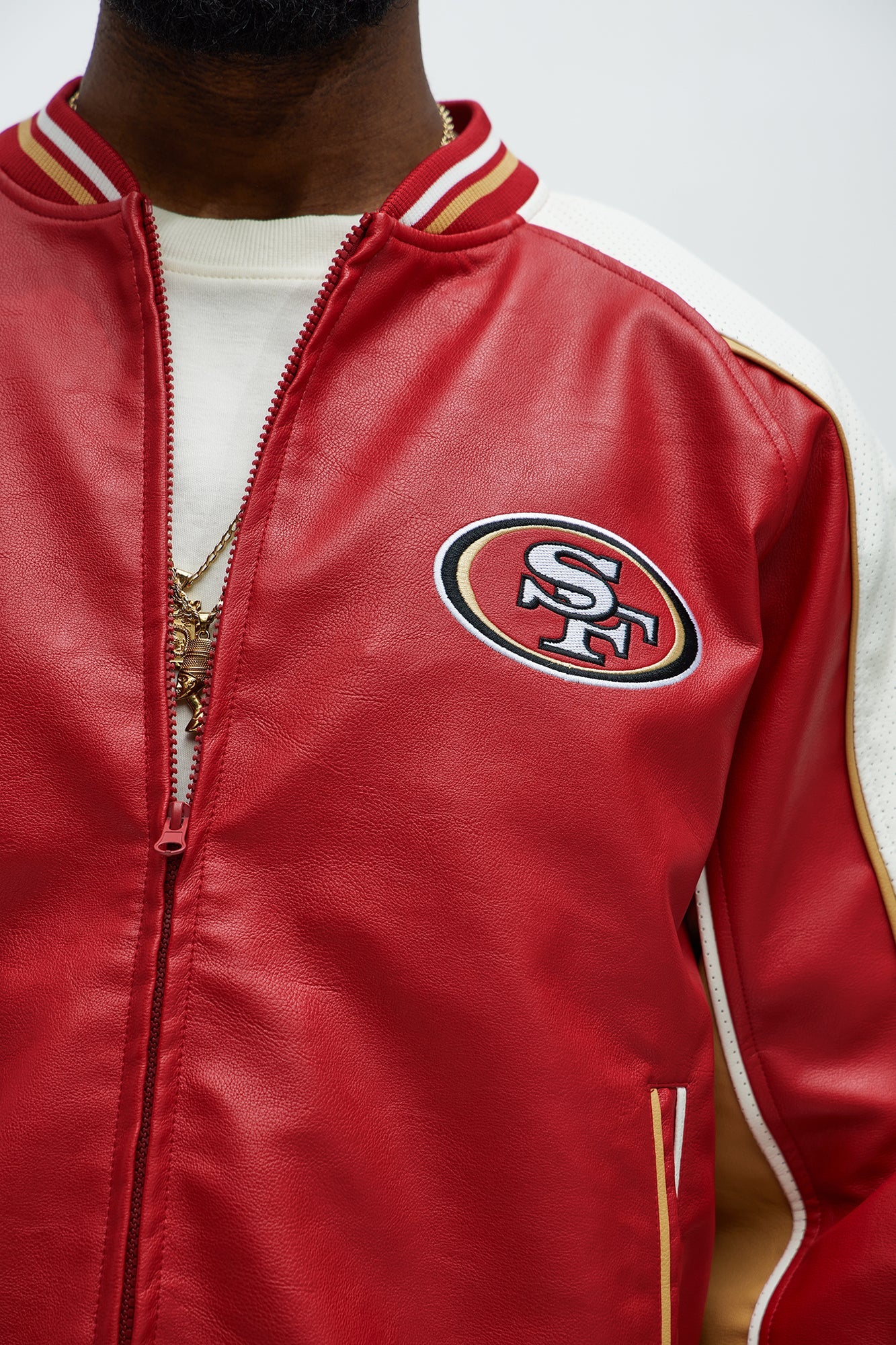49ers High Standard Jacket - Red/White