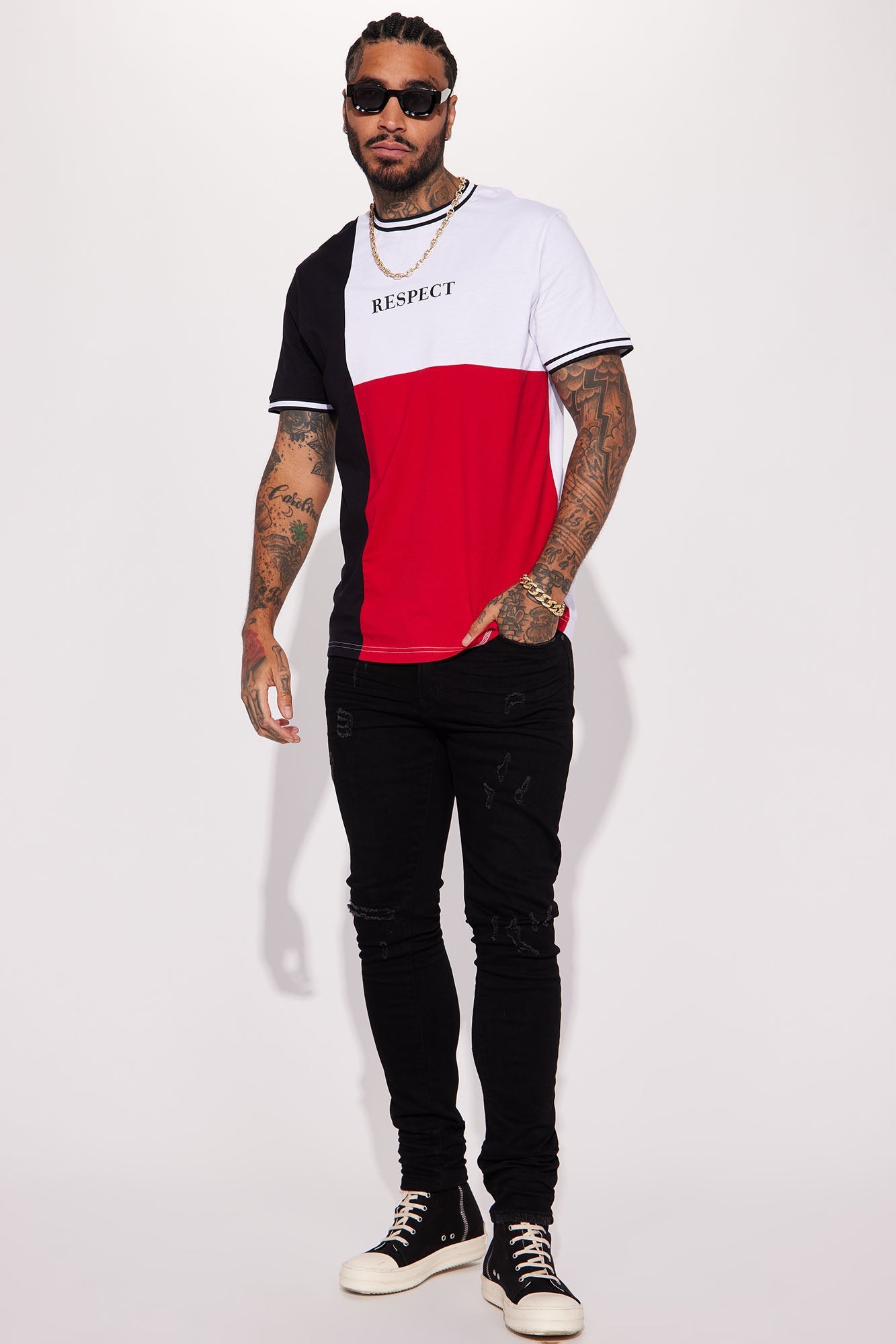 Respect Flag Short Sleeve Tee - Multi Color