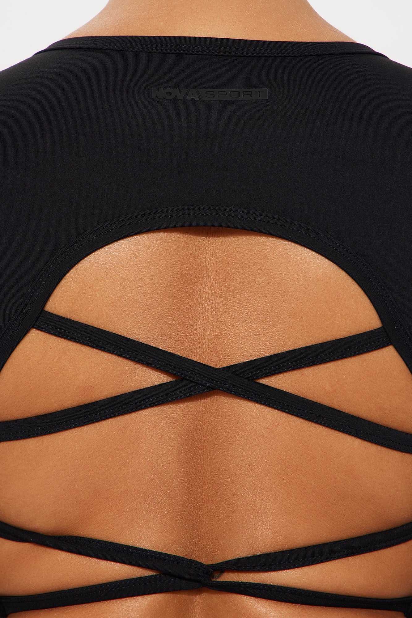Across Your Core Super Soft Active Top - Black