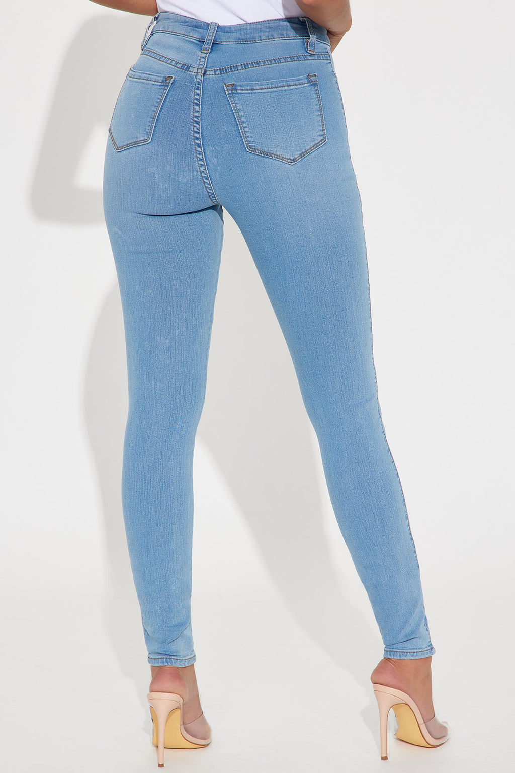 Tall Classic High Waist Skinny Jeans - Light Blue Wash