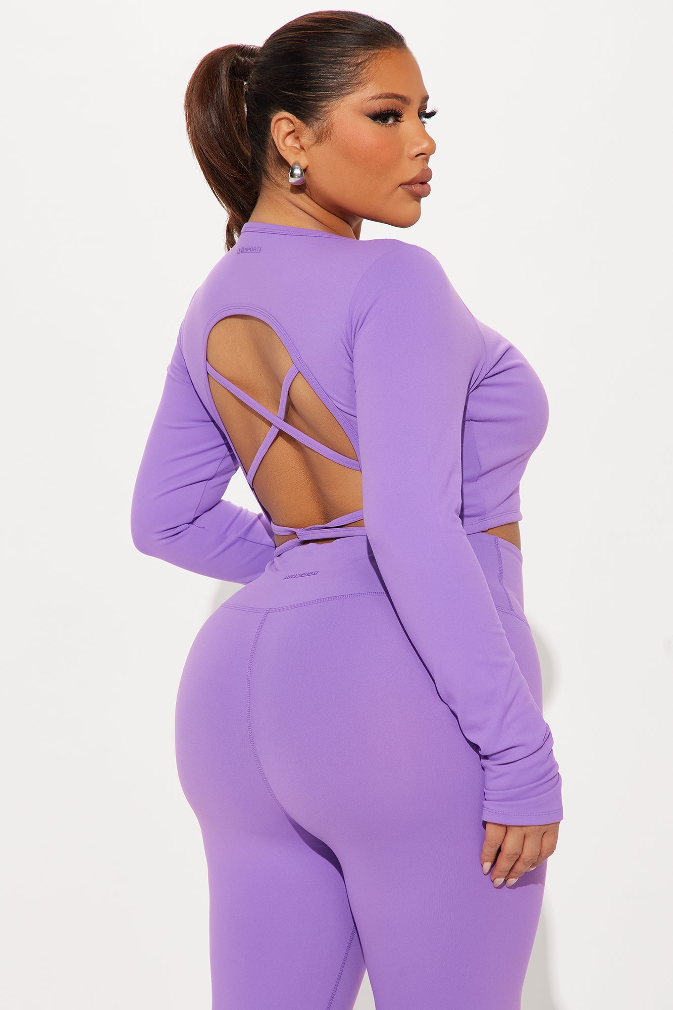 Across Your Core Super Soft Active Top - Lavender
