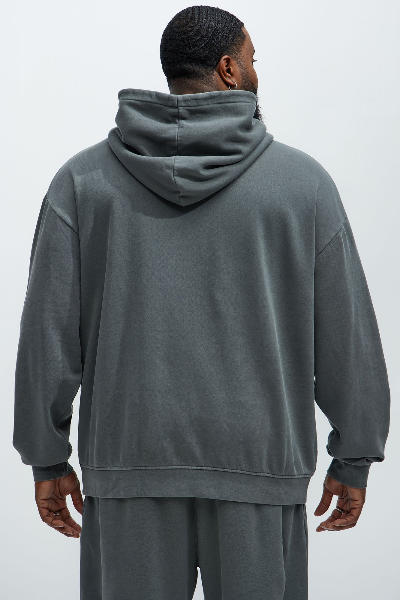 Rockstar Patch Hoodie - Charcoal