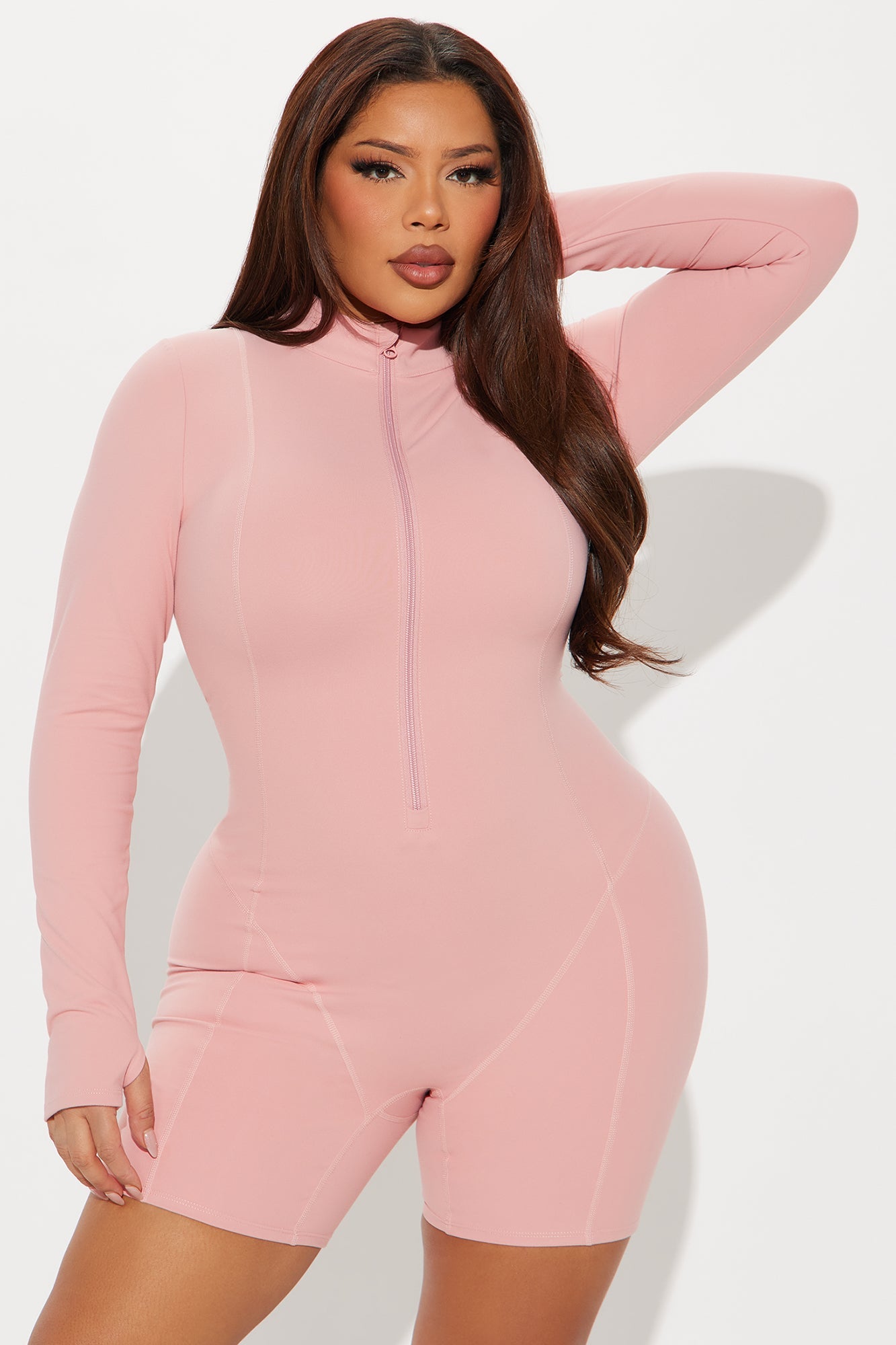 Trail Trek Super Soft Active Romper - Mauve