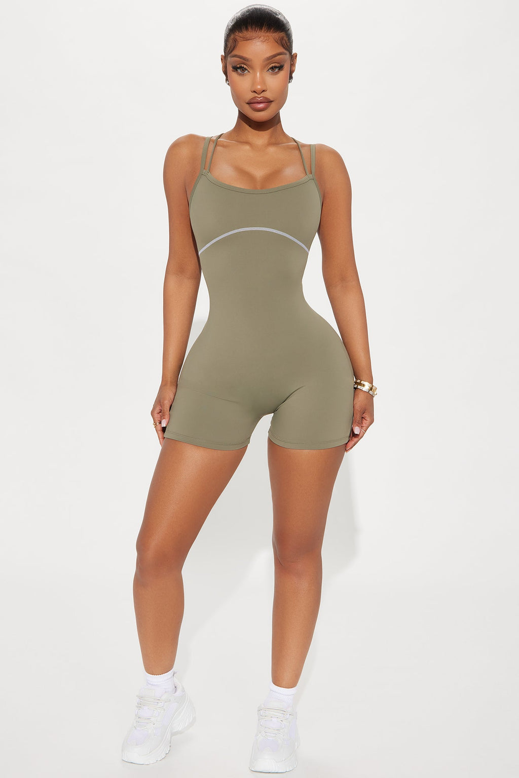In Harmony Active Romper - Sage