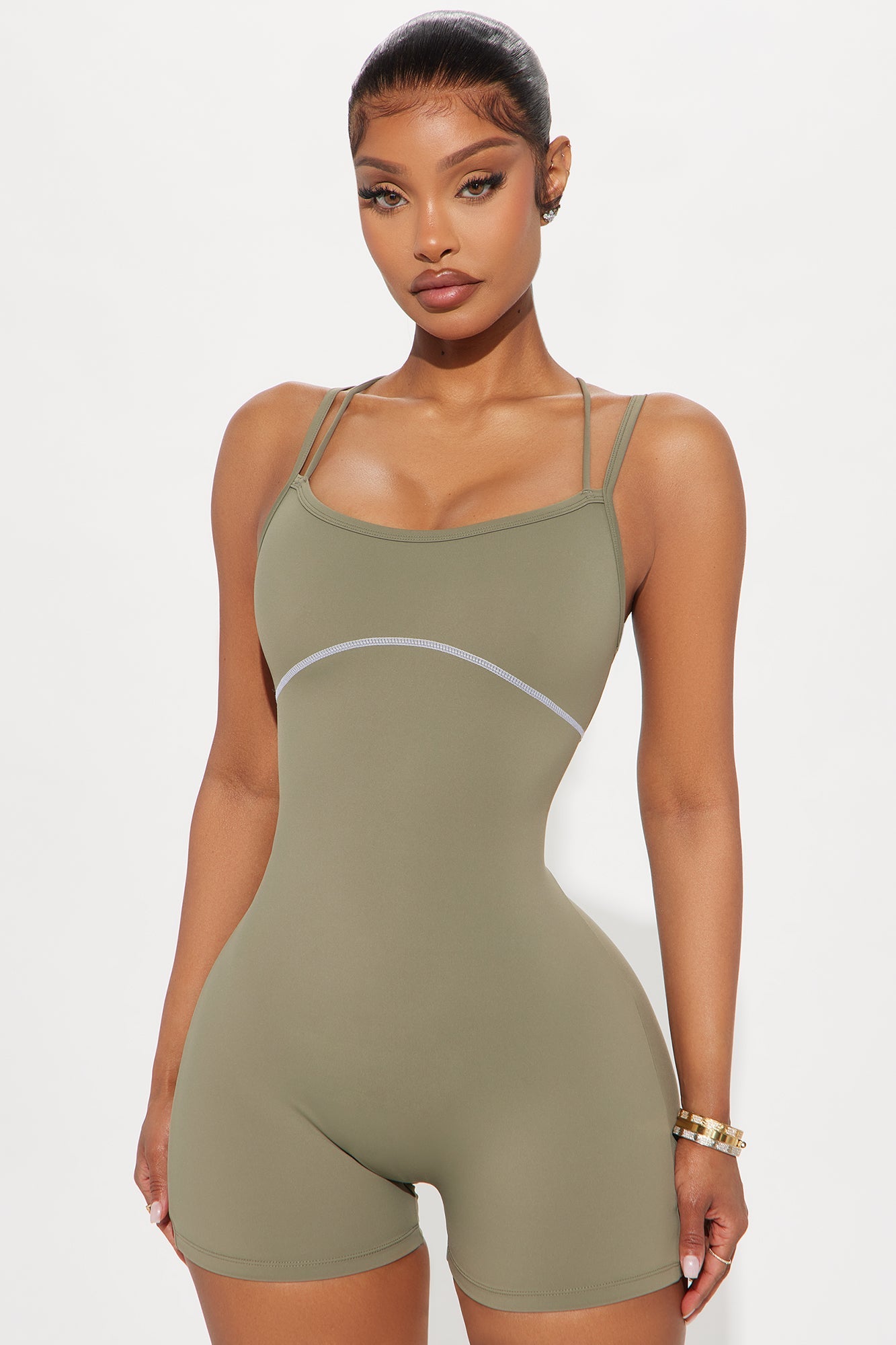 In Harmony Active Romper - Sage