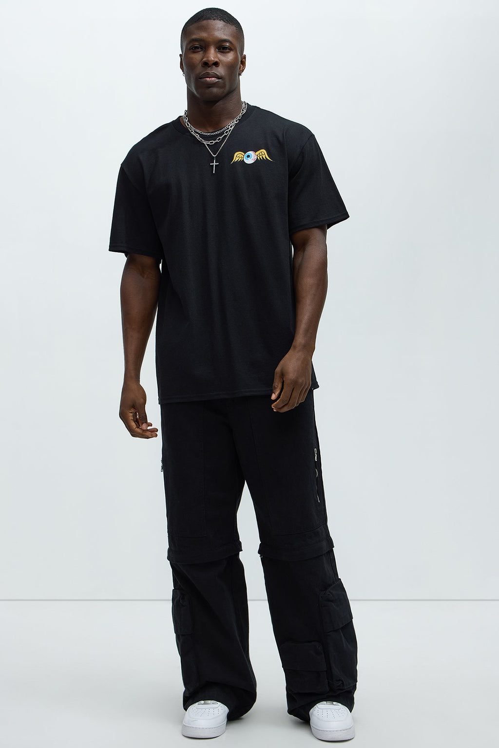 Von Dutch Flying Eyeball Short Sleeve Tee - Black