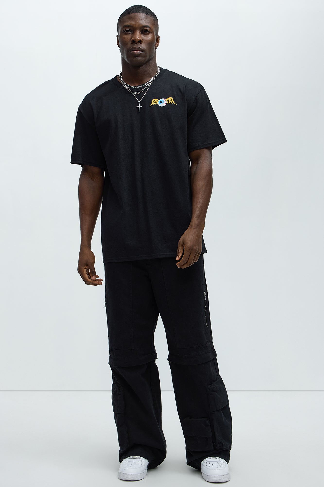 Von Dutch Flying Eyeball Short Sleeve Tee - Black