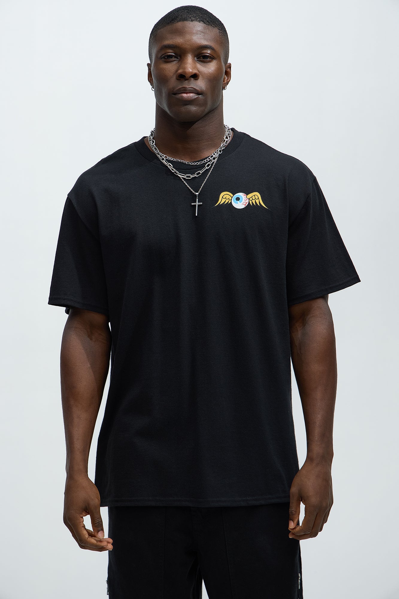 Von Dutch Flying Eyeball Short Sleeve Tee - Black