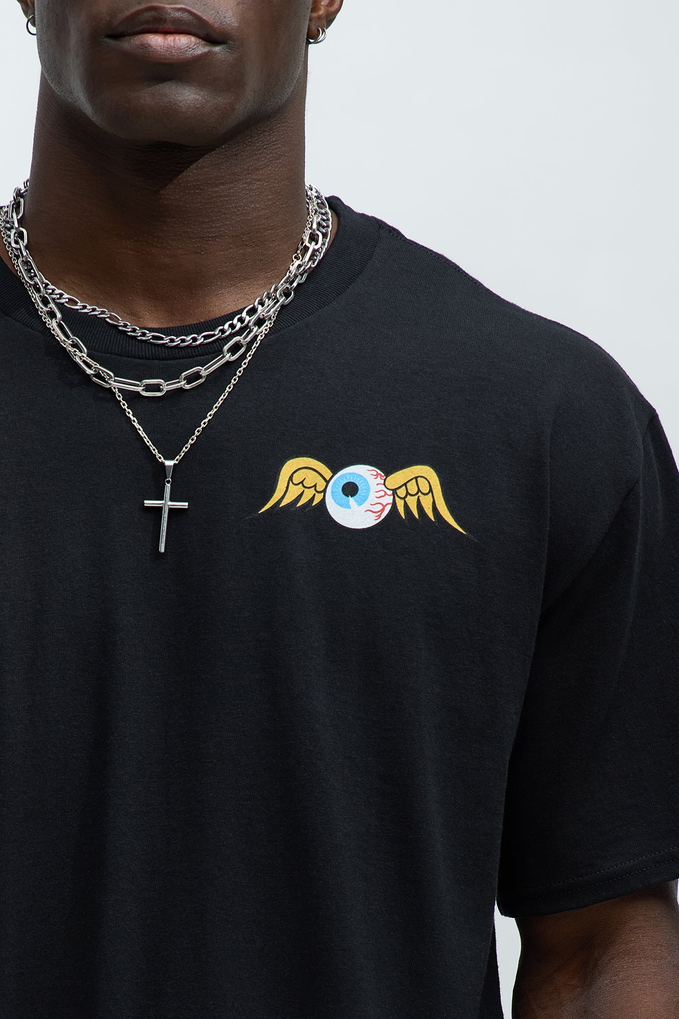 Von Dutch Flying Eyeball Short Sleeve Tee - Black