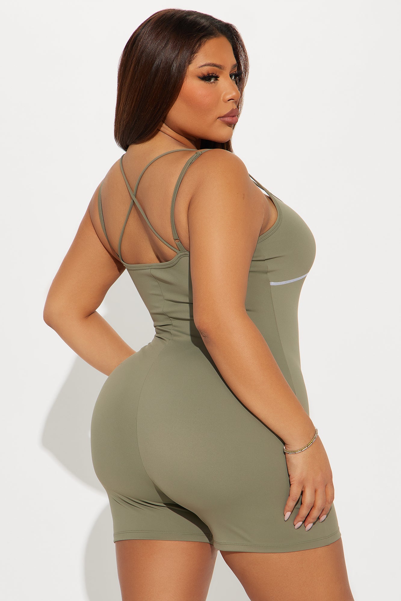 In Harmony Active Romper - Sage