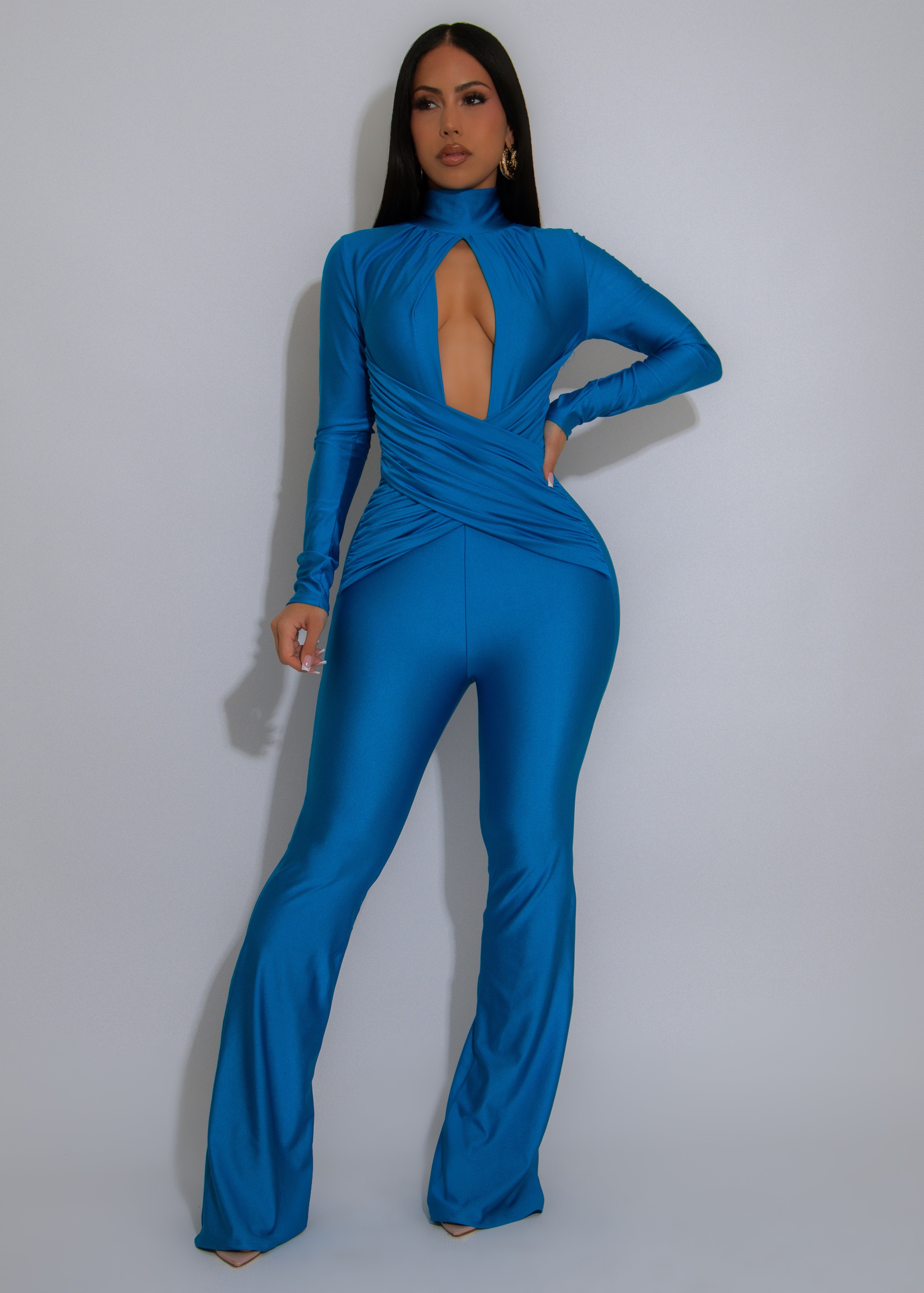 Sculpted Motion Jumpsuit Blue