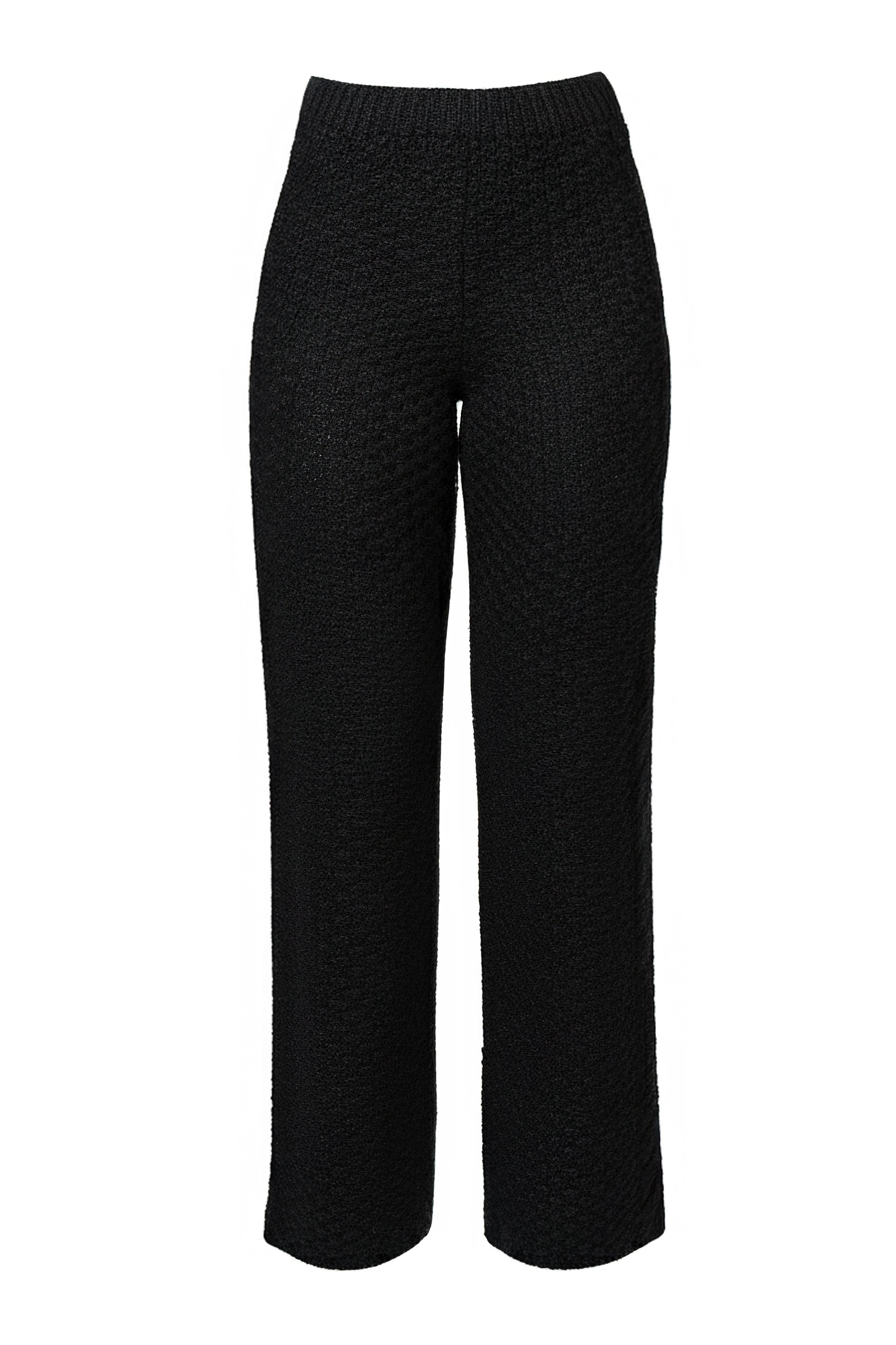 Black Madison Knit Pants
