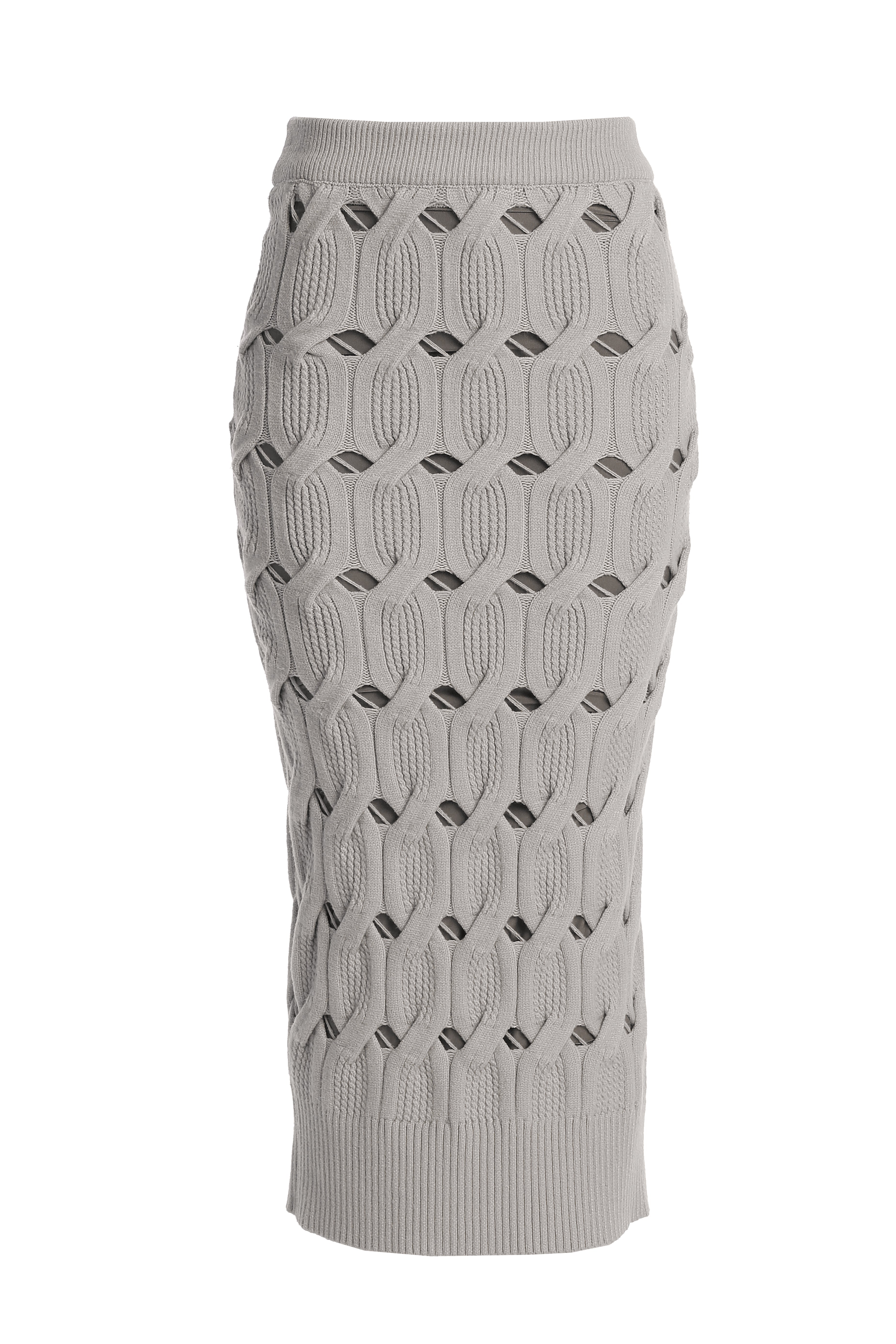 Heather Grey Morgan Knit Maxi Skirt