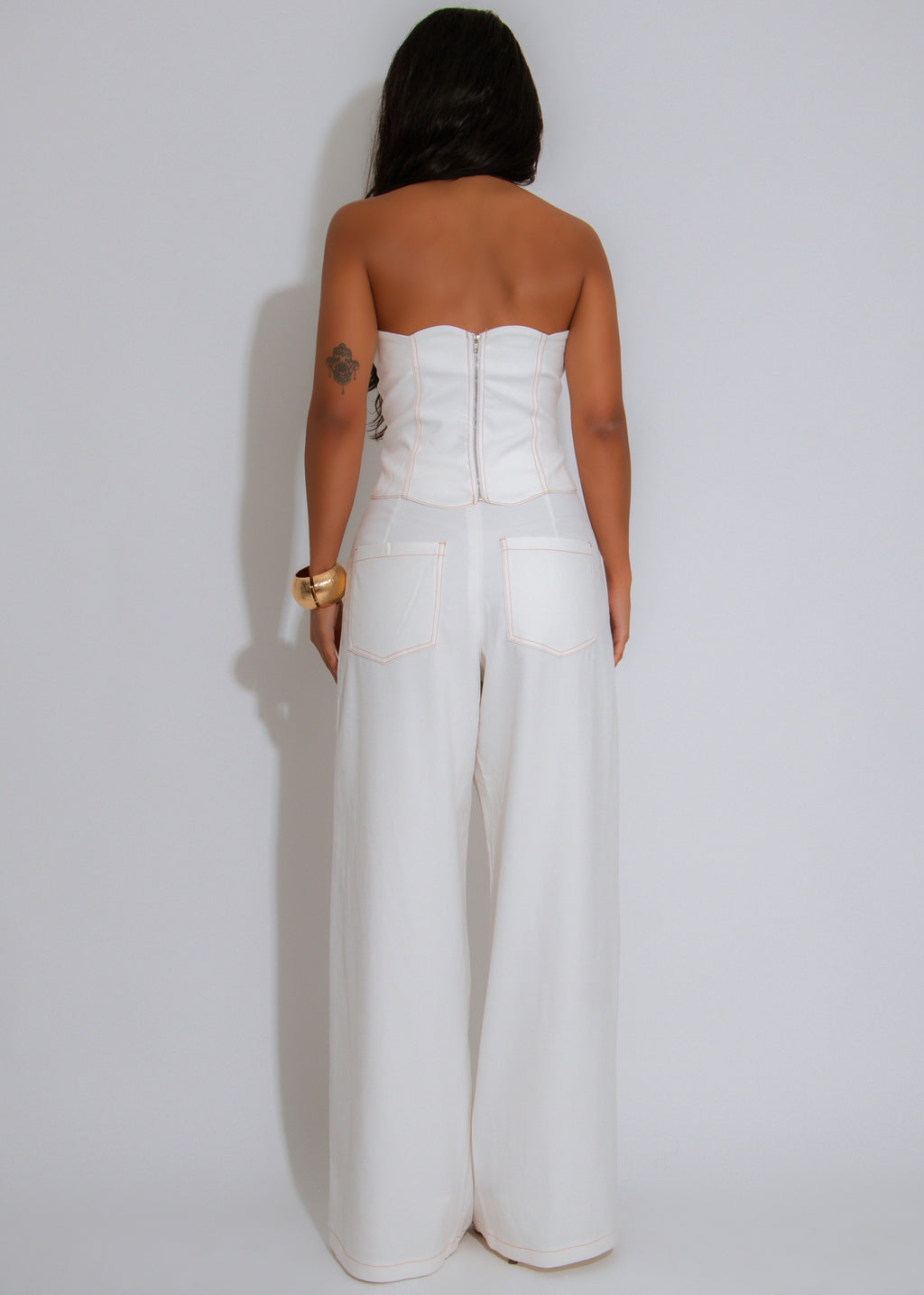Off-Duty Muse Pant Set White