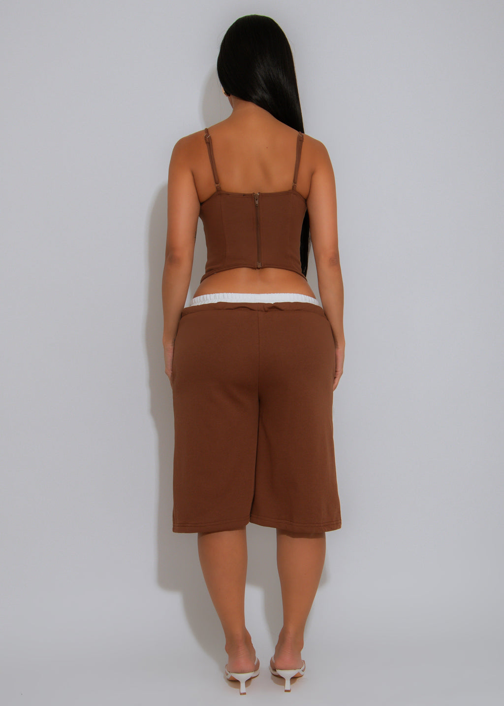 Heat Check Short Set Brown