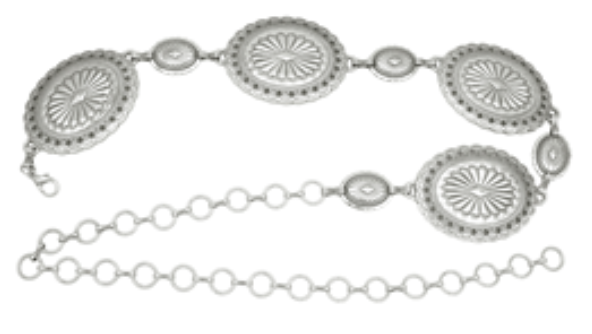 Let's Rodeo Chain Belt - Silver