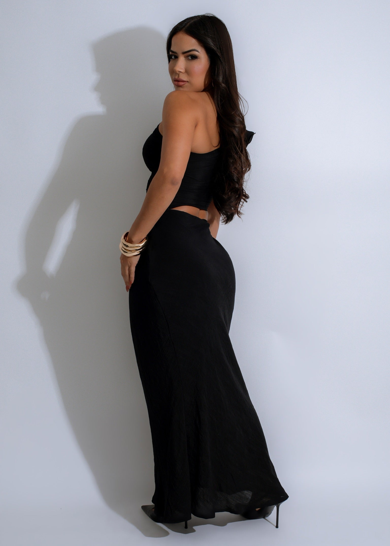 Enchanted Noir Skirt Set Black