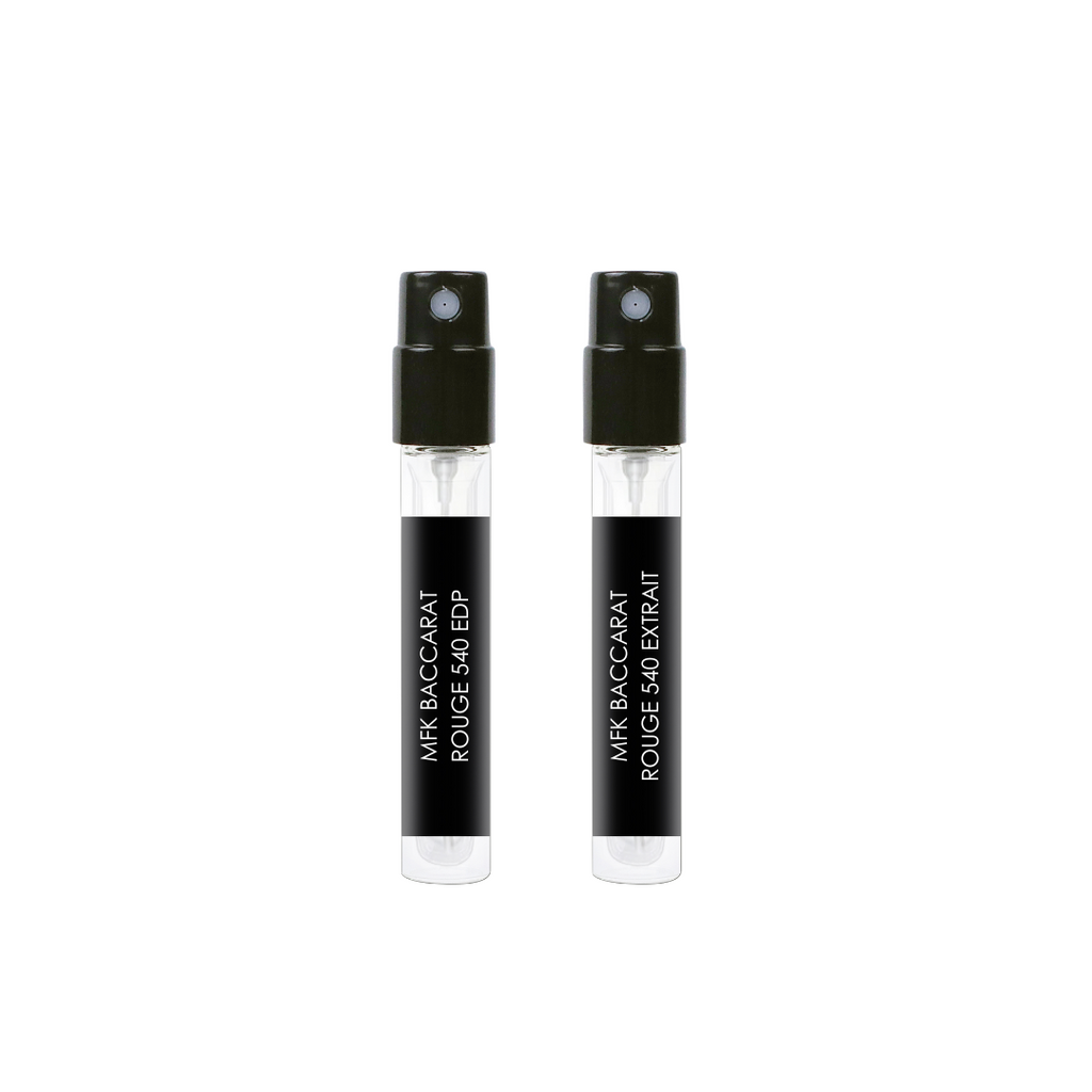 Maison Francis Kurkdjian Baccarat Rouge 540 EDP and Extrait Sample Pack