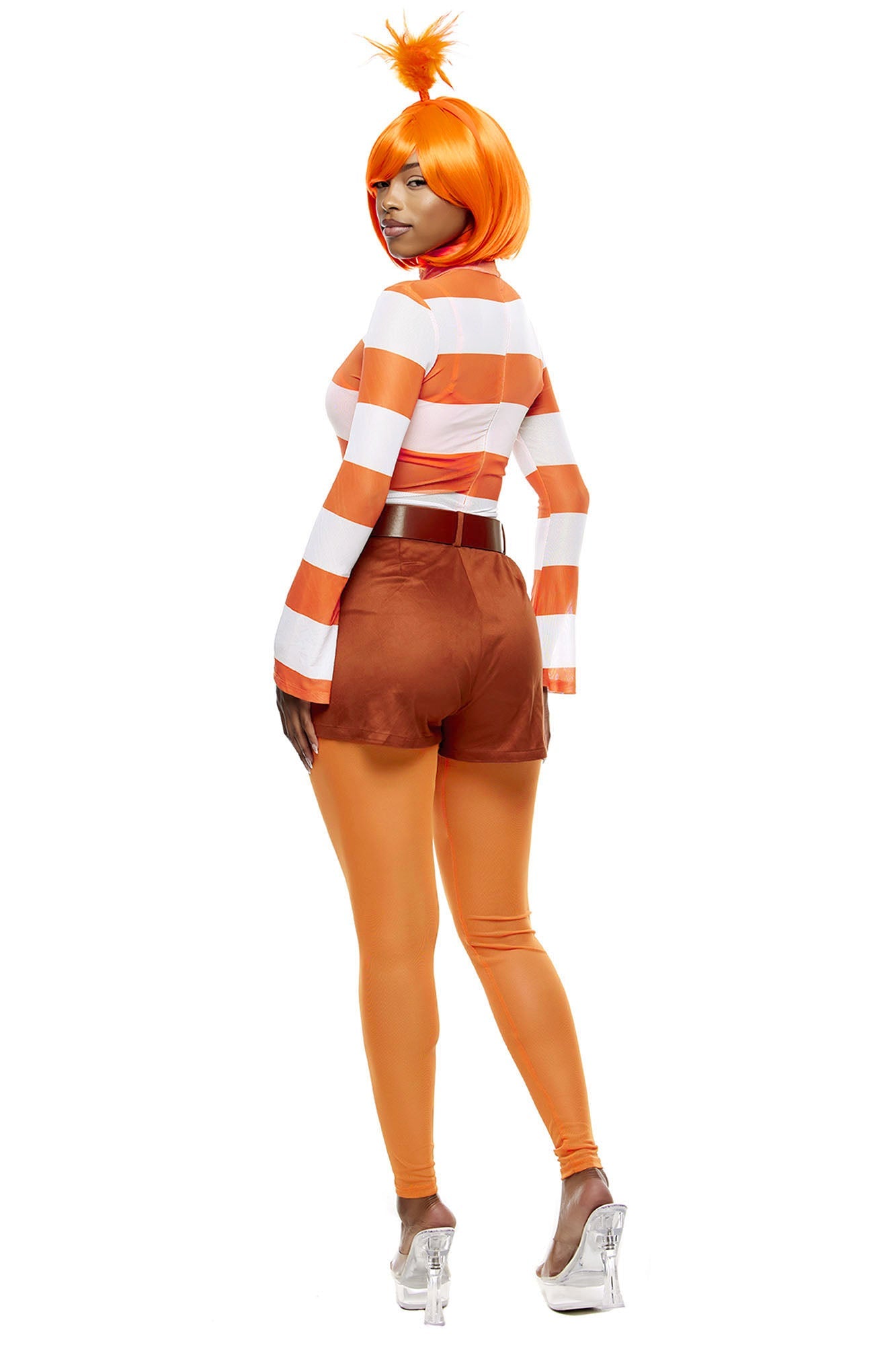 You Excite Me 7 Piece Costume Set - Orange/combo