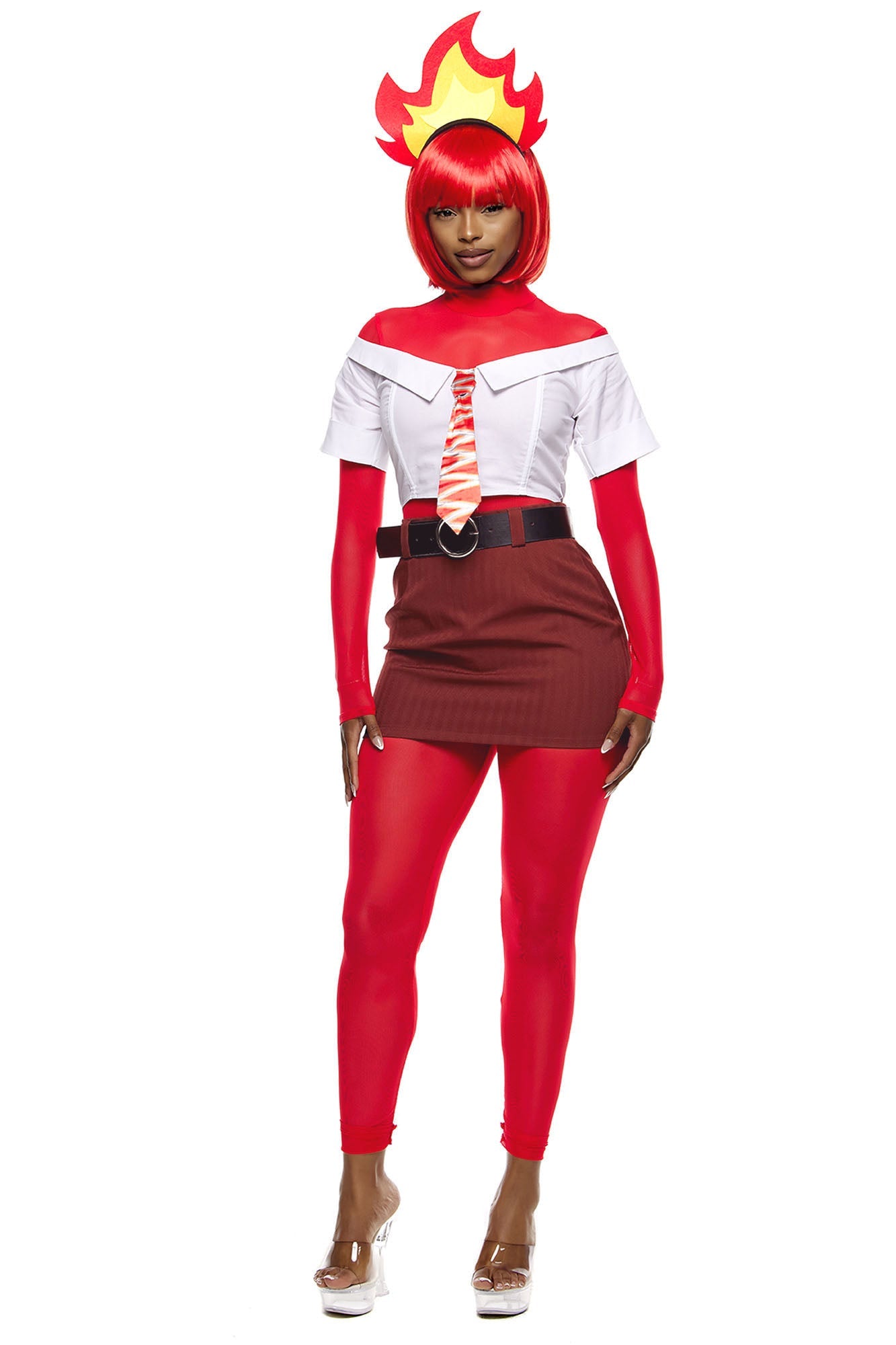 Sexy When I'm Angry 7 Piece Costume Set - Red