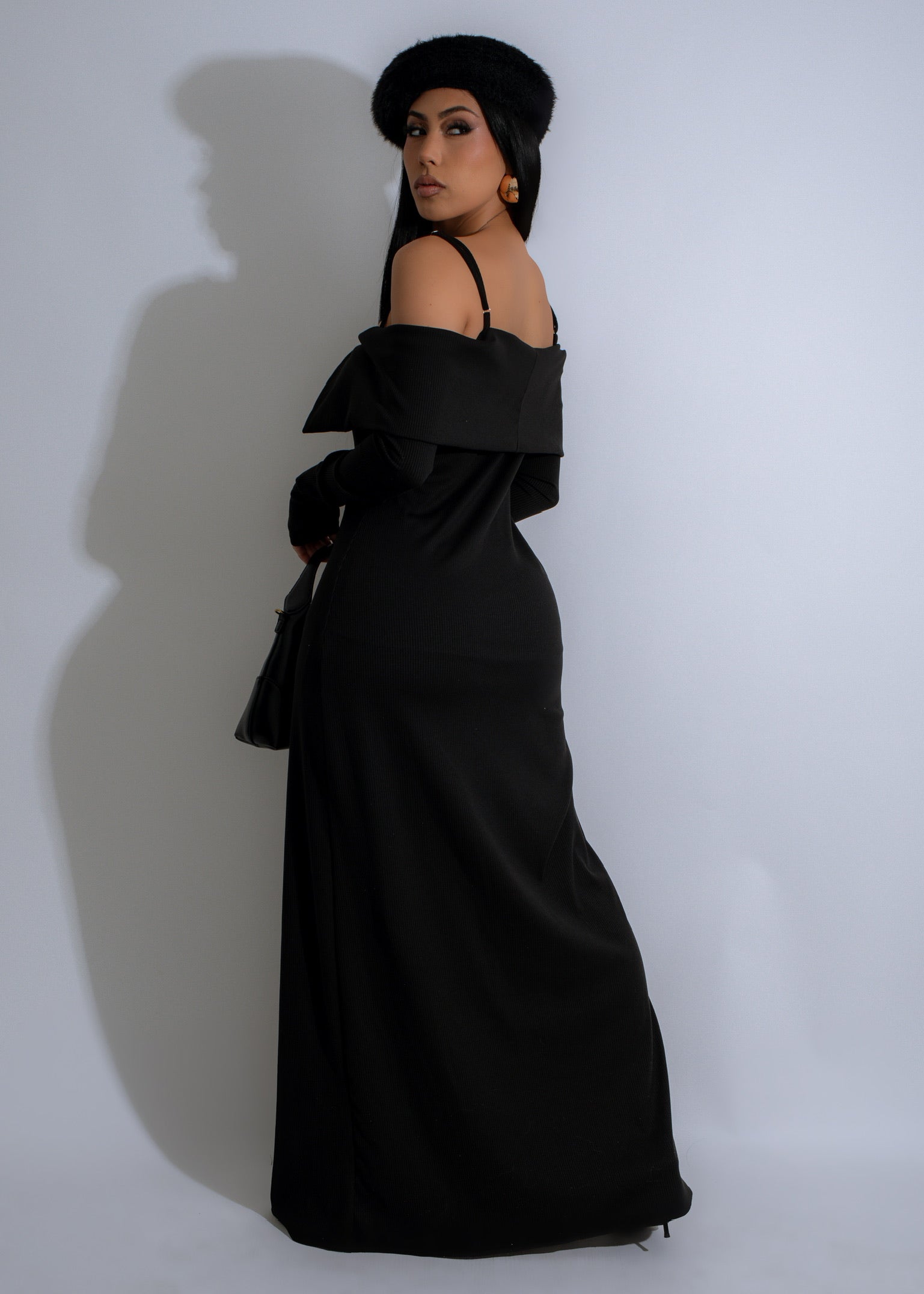 Sleek Solstice Ribbed Pant Set Black