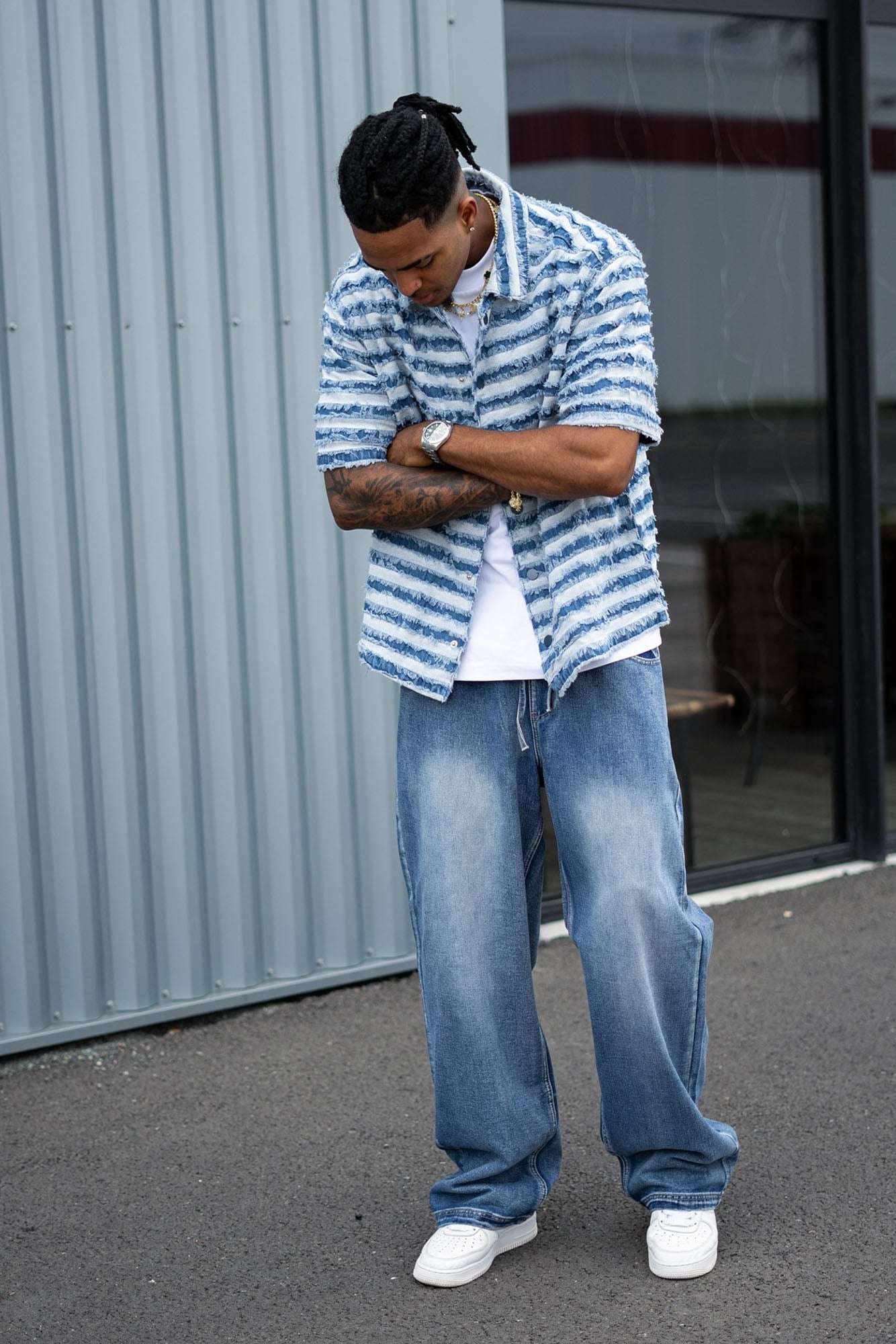 Let's Get It Denim Baggy Jeans - Indigo