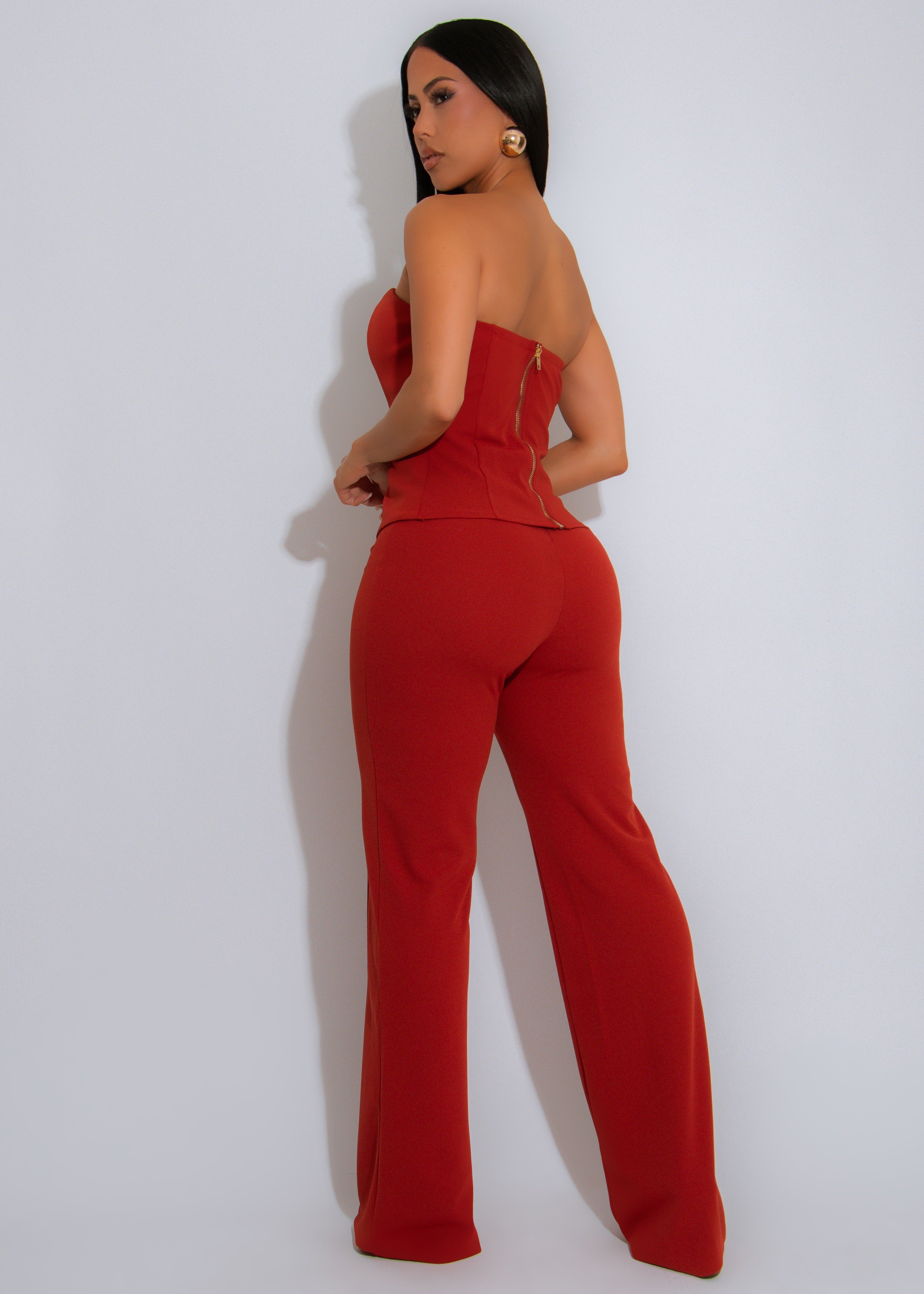 Ember Edge Pant Set Brown