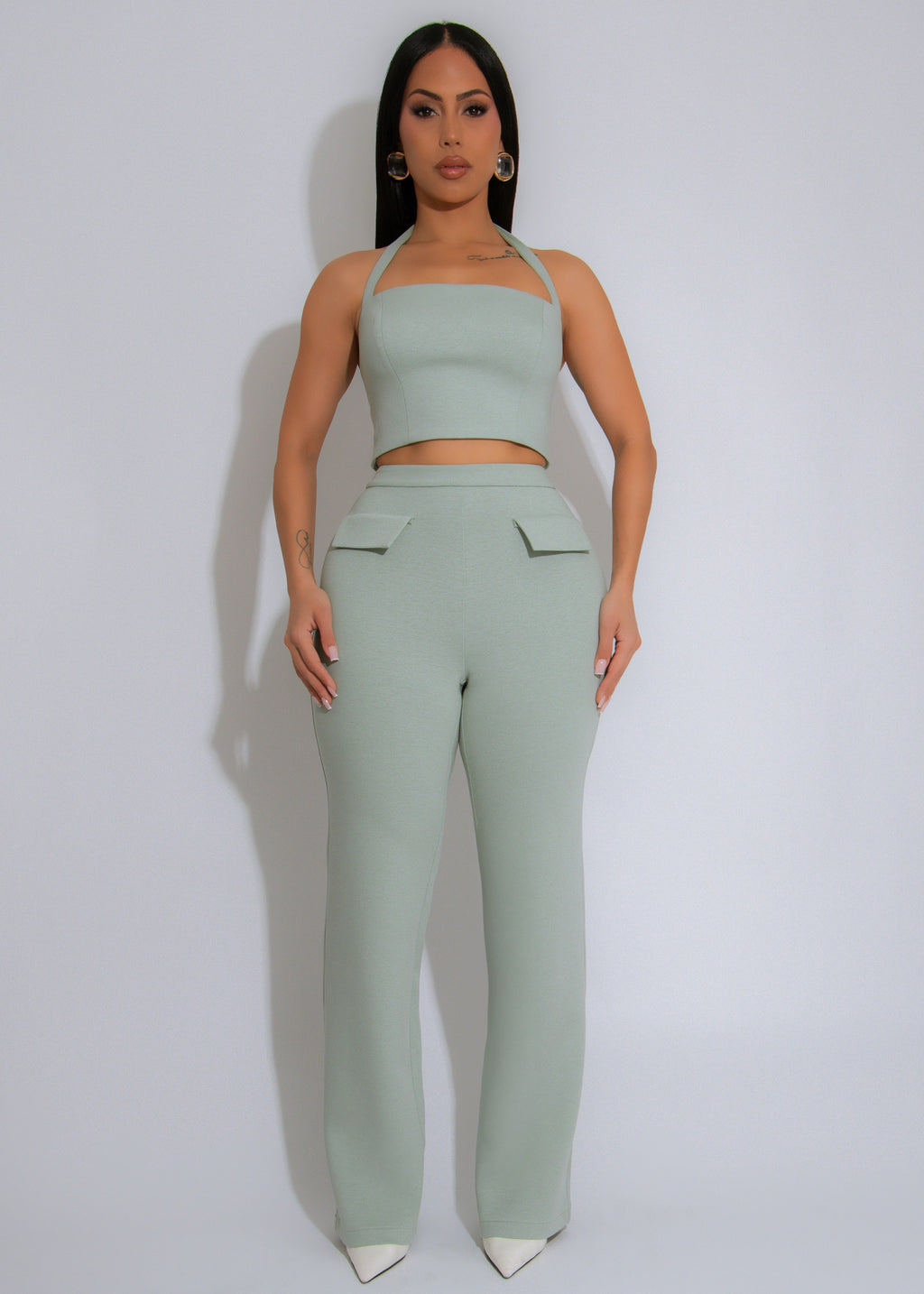 Poise & Power Pant Set Green