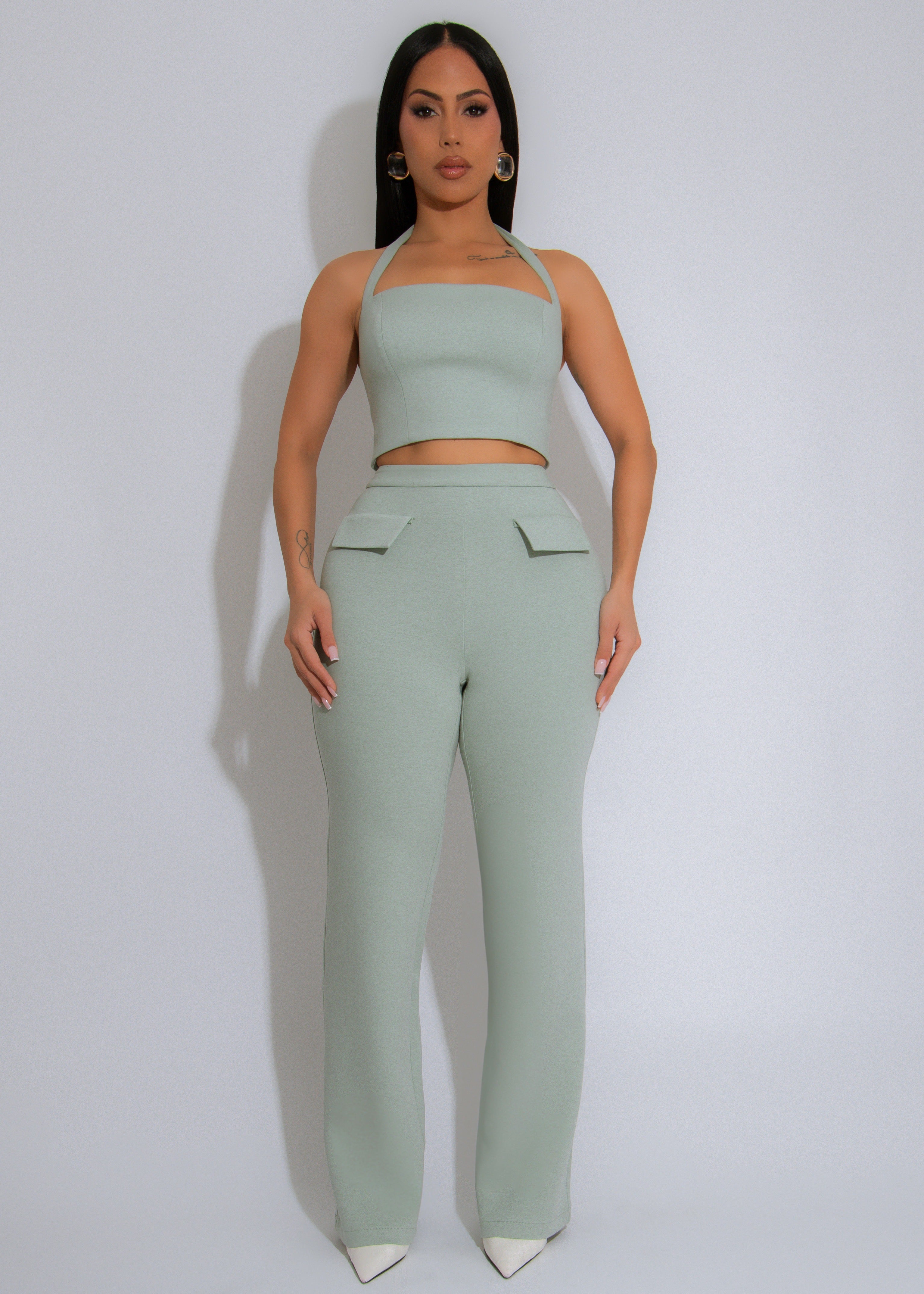 Poise & Power Pant Set Green