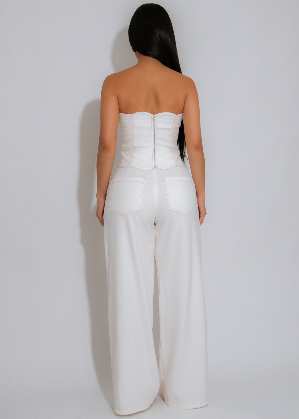 Off-Duty Muse Pant Set White