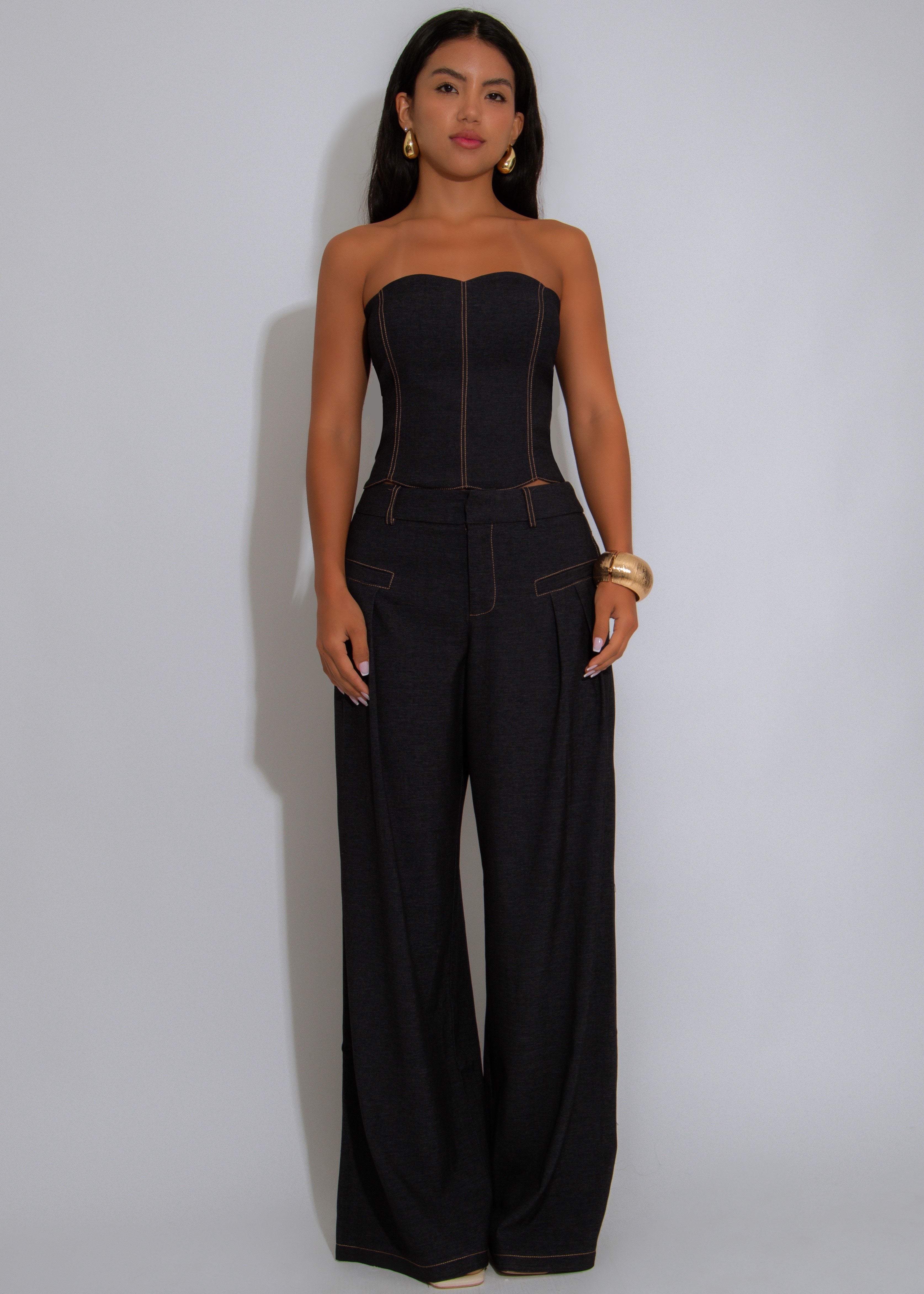 Off-Duty Muse Pant Set Dark Denim