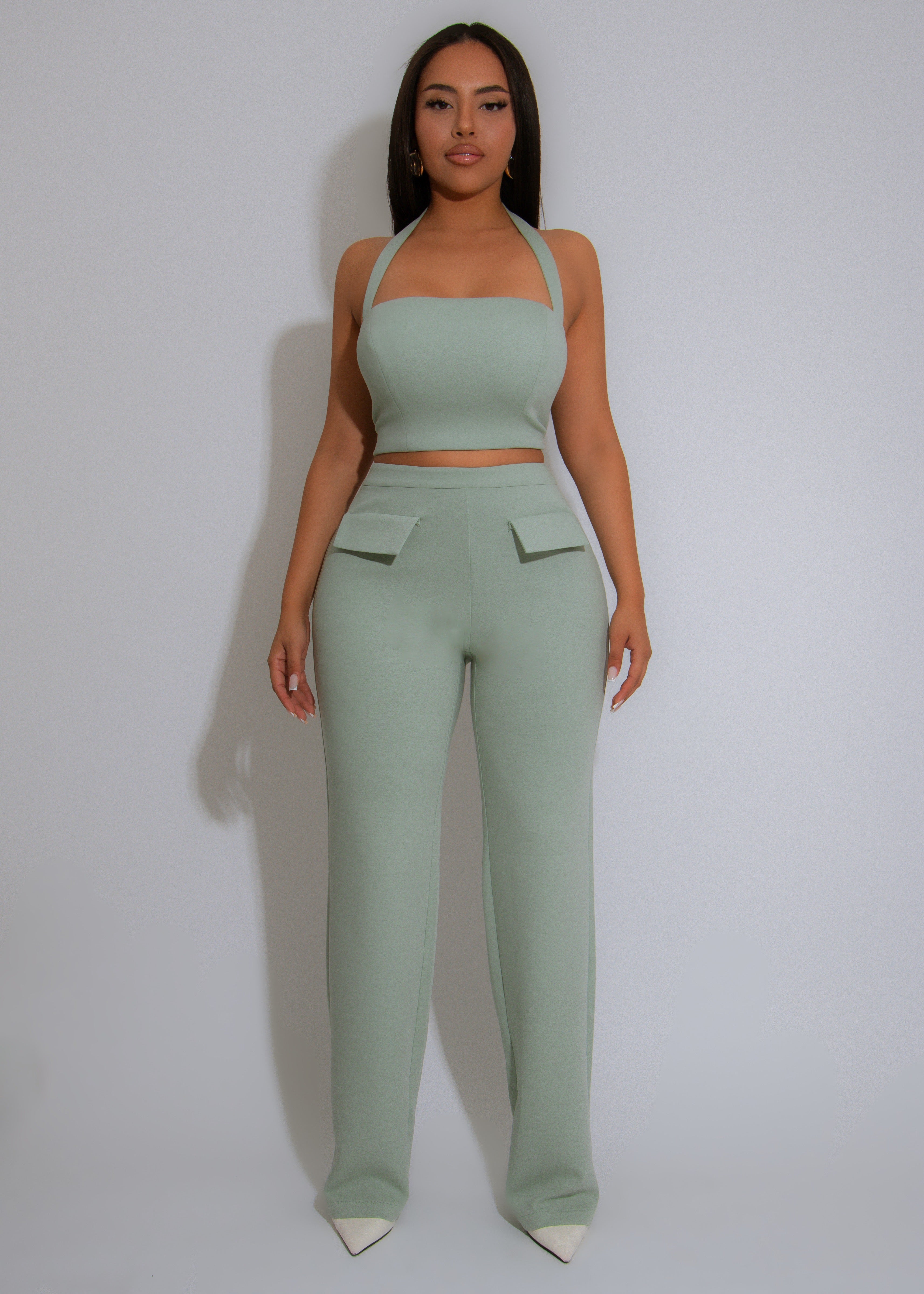Poise & Power Pant Set Green