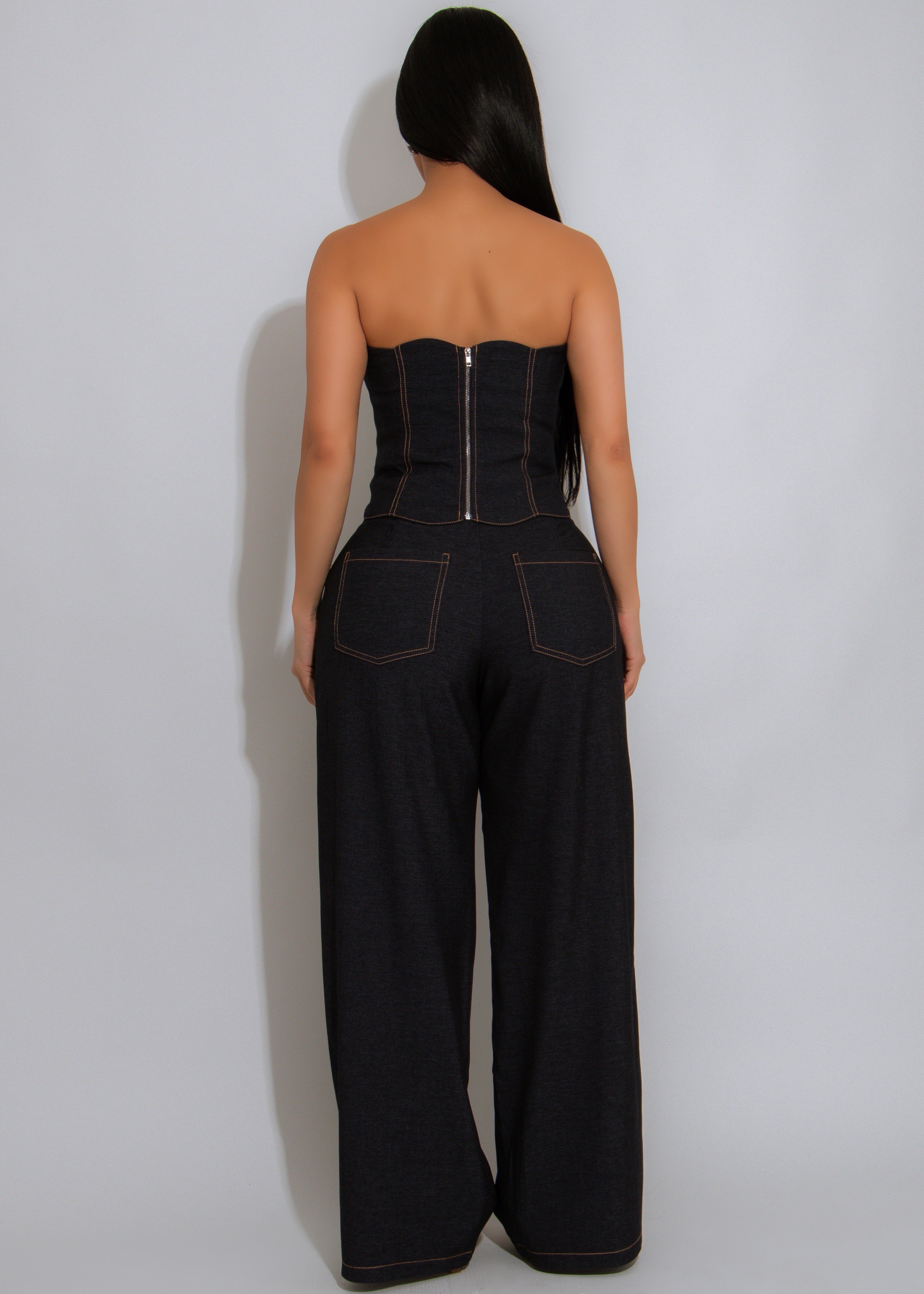 Off-Duty Muse Pant Set Dark Denim