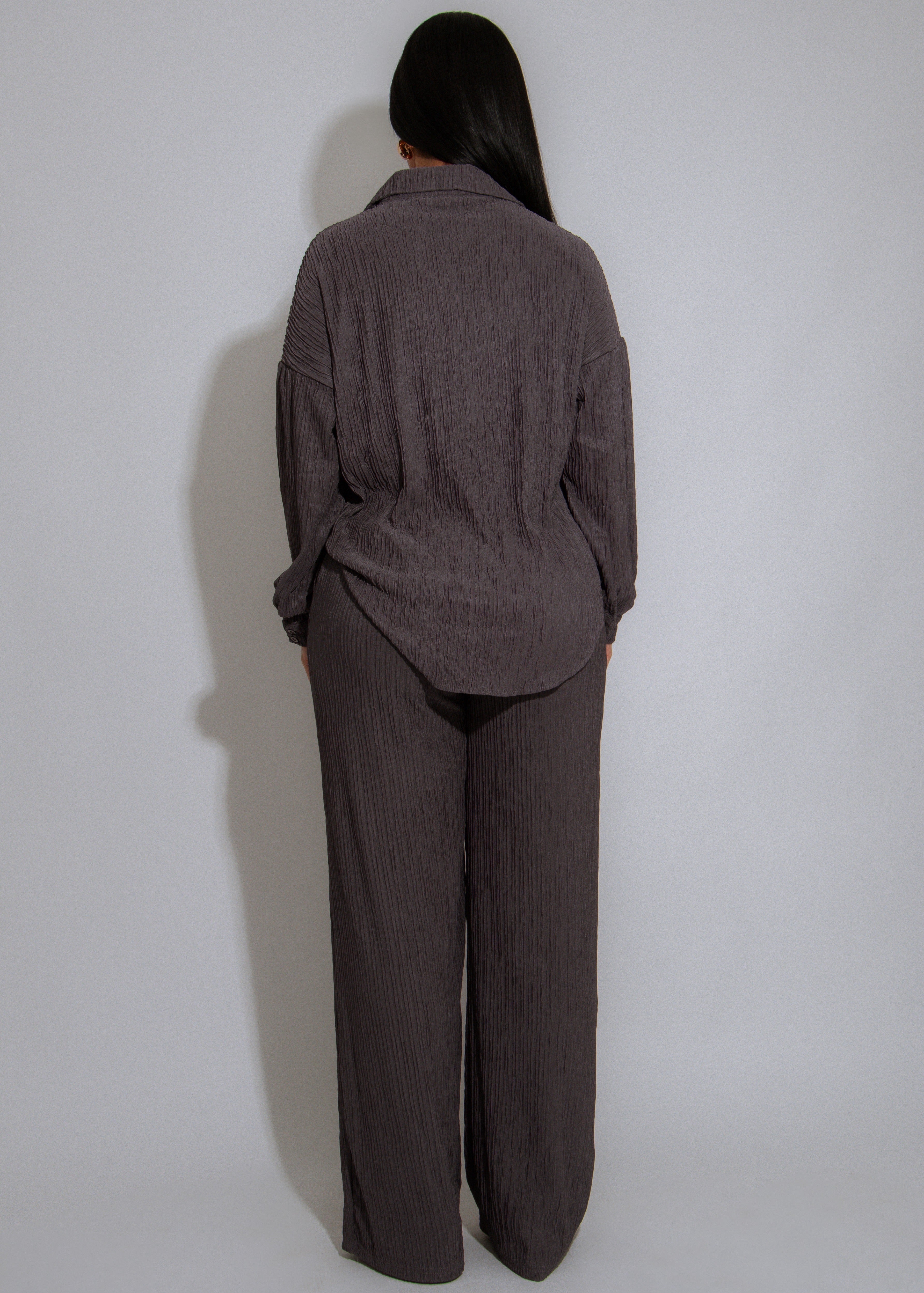 Rustic Reverie Pant Set Dark Grey