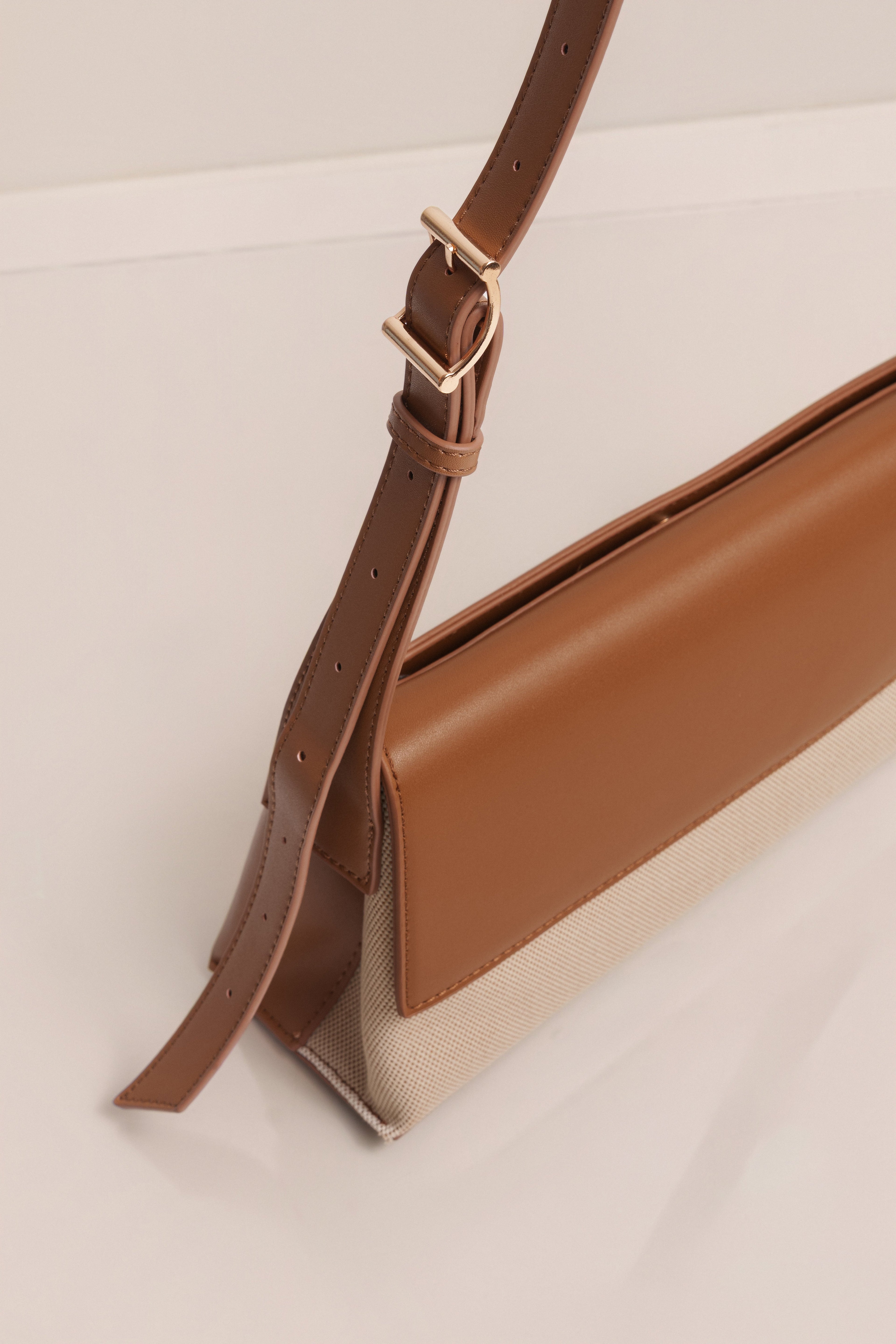 Beige Hudson Shoulder Bag