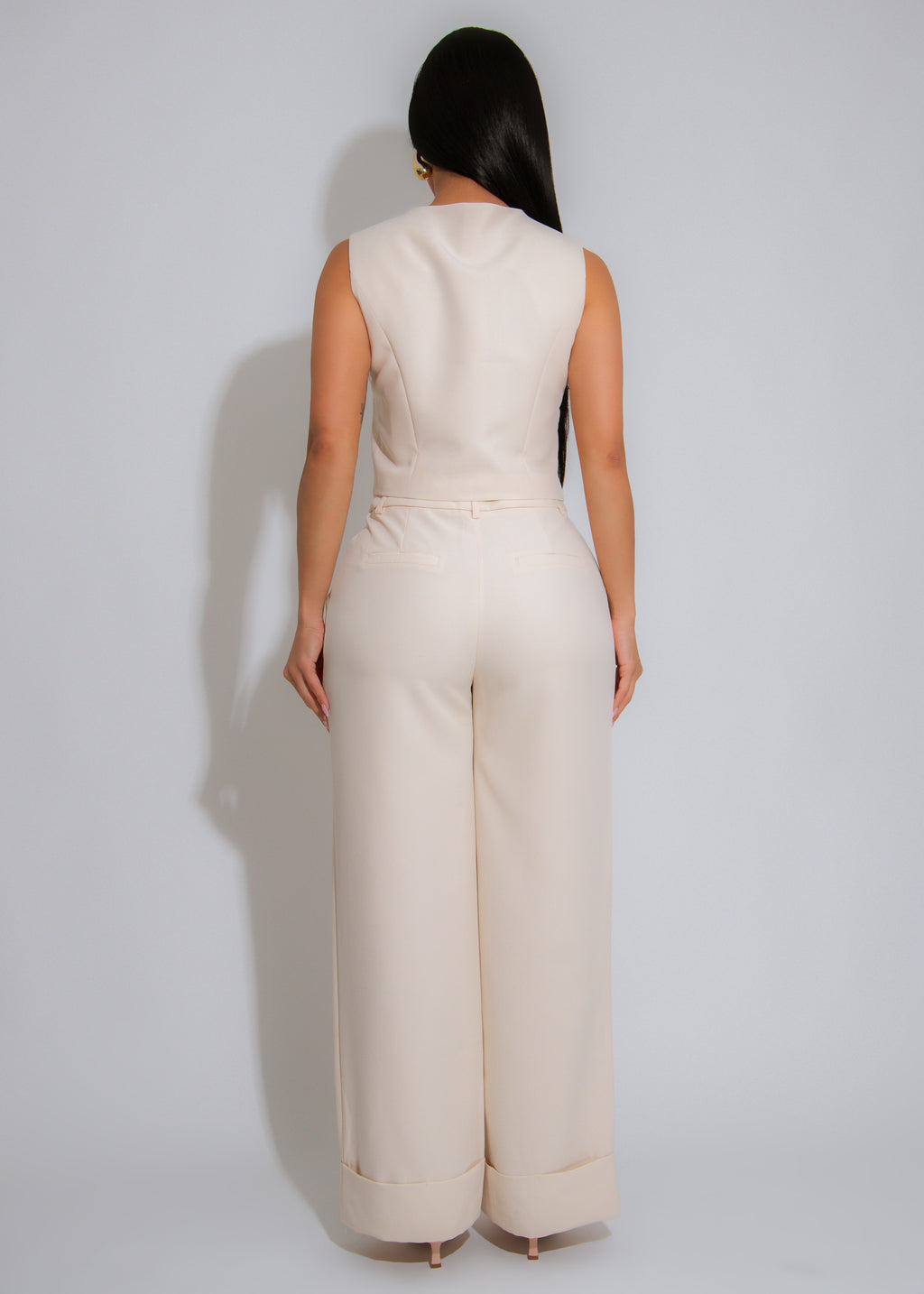 Boardroom Muse Pant Set Nude