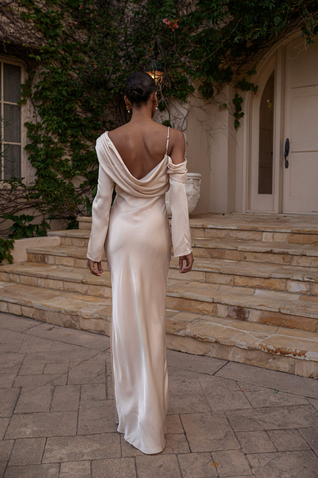 Champagne One And Only Satin Dress