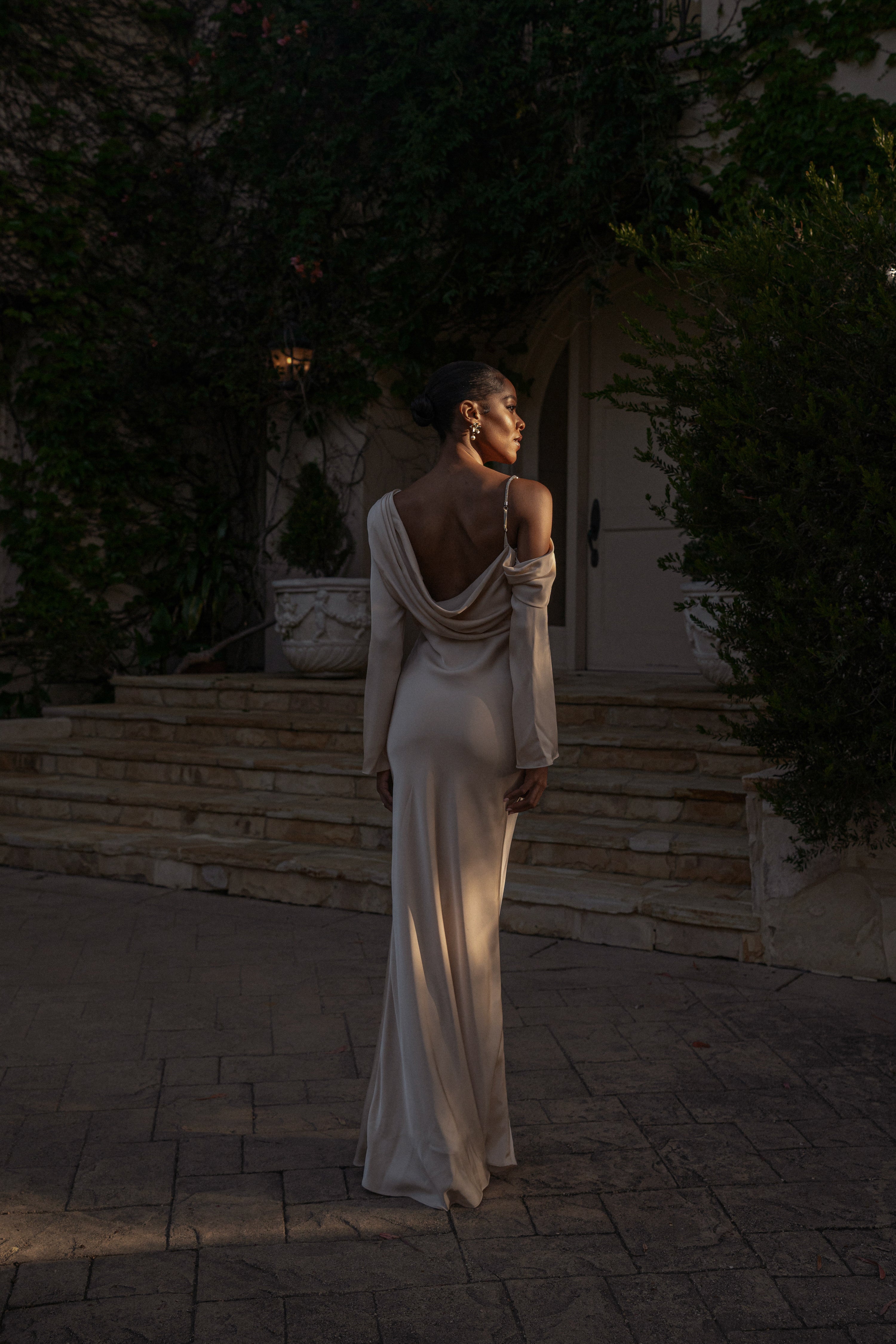 Champagne One And Only Satin Dress