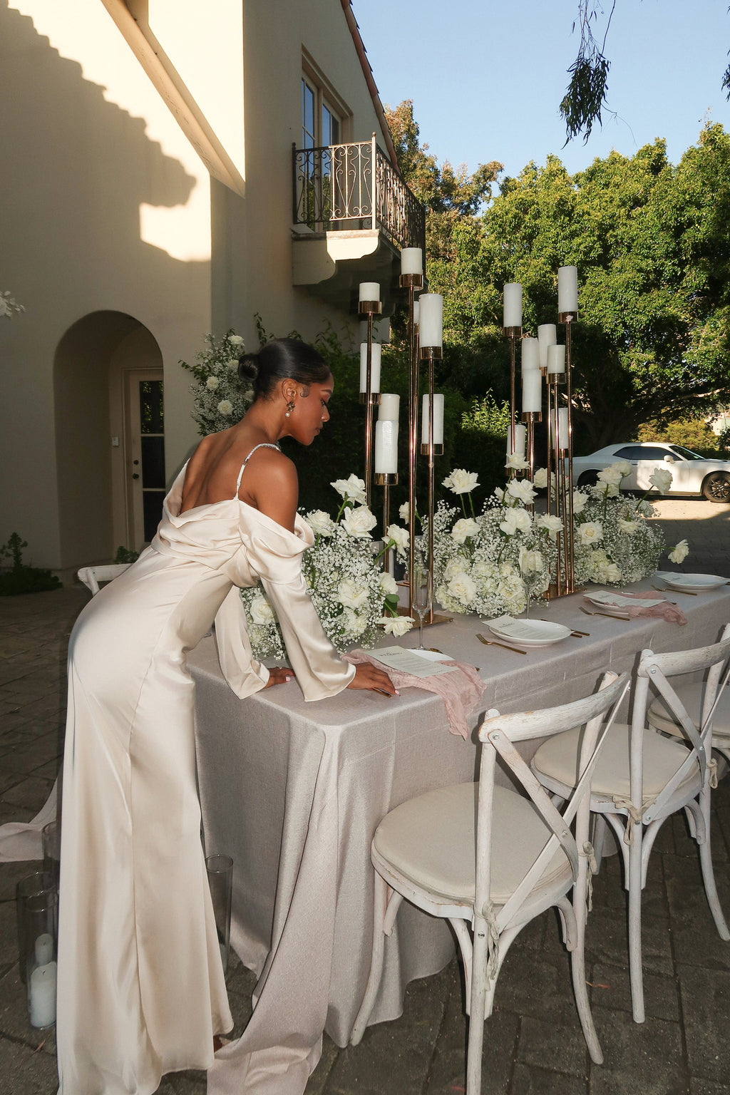 Champagne One And Only Satin Dress