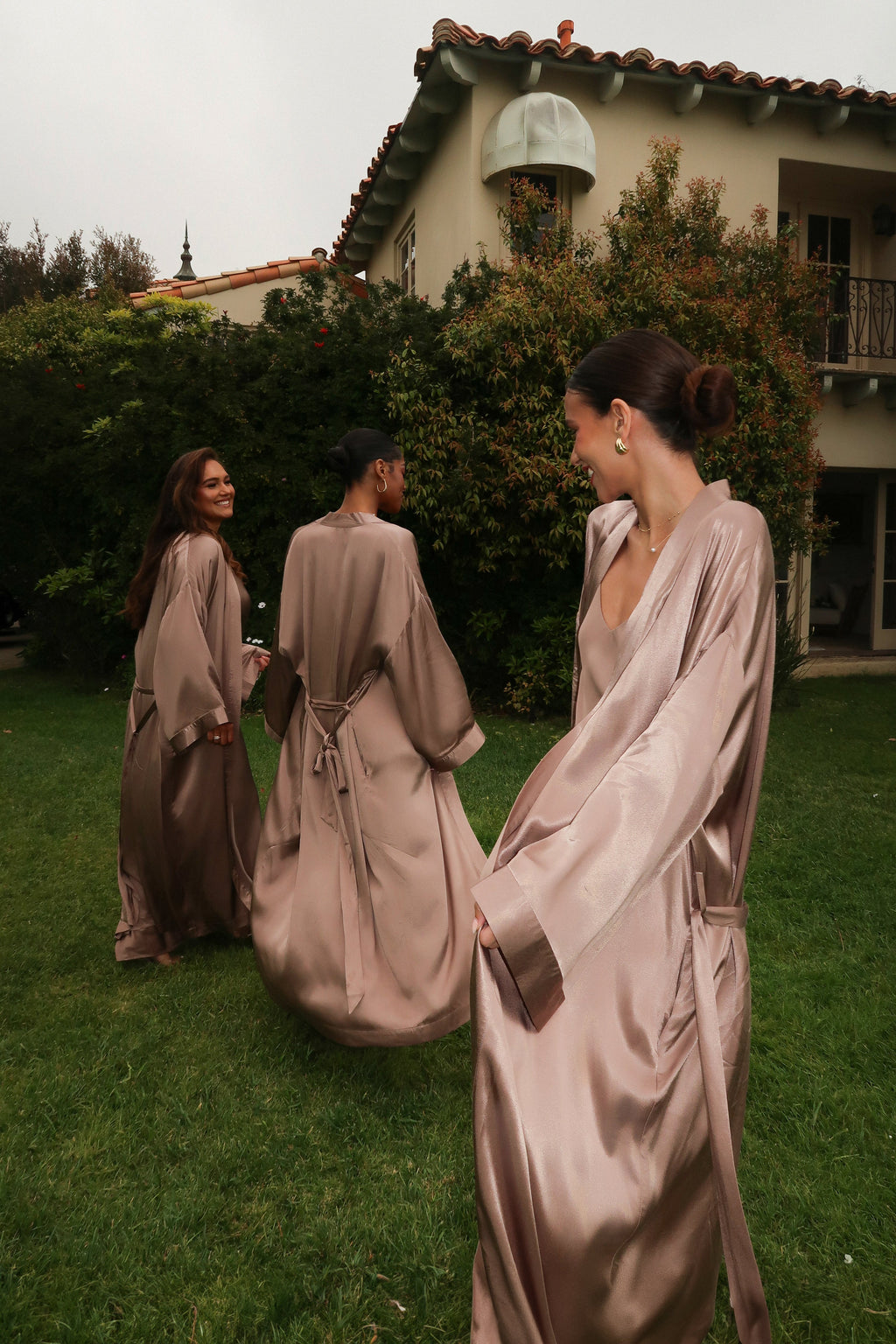 Bronze Forever And Always Satin Robe