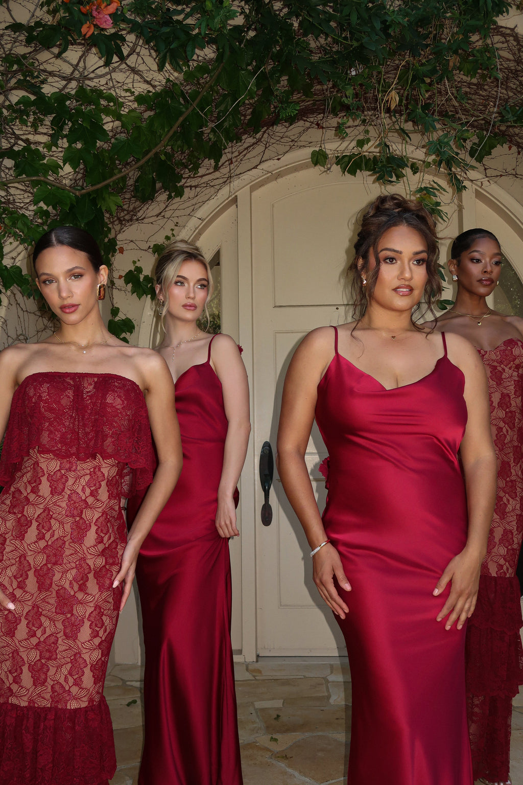 Red Fairytale Ending Lace Maxi Dress