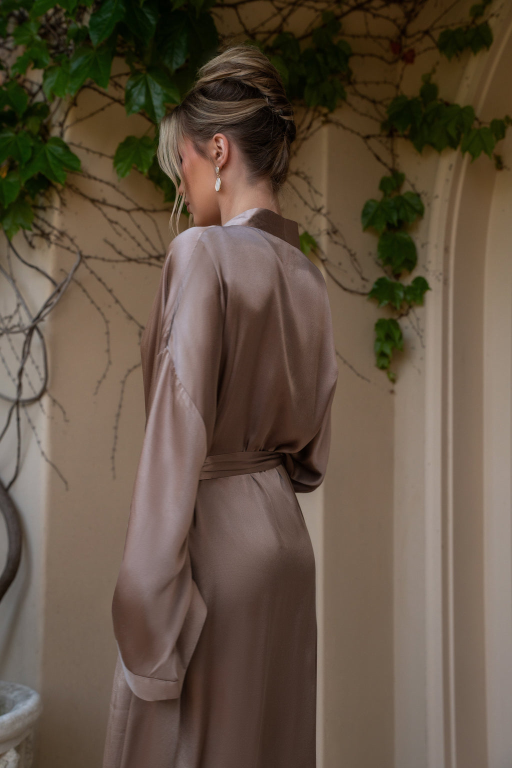 Bronze Forever And Always Satin Robe